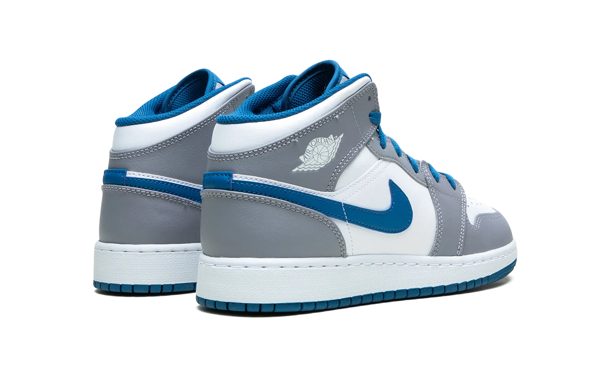 Air Jordan 1 Mid GS "Cement / True Blue" Quick Pack
