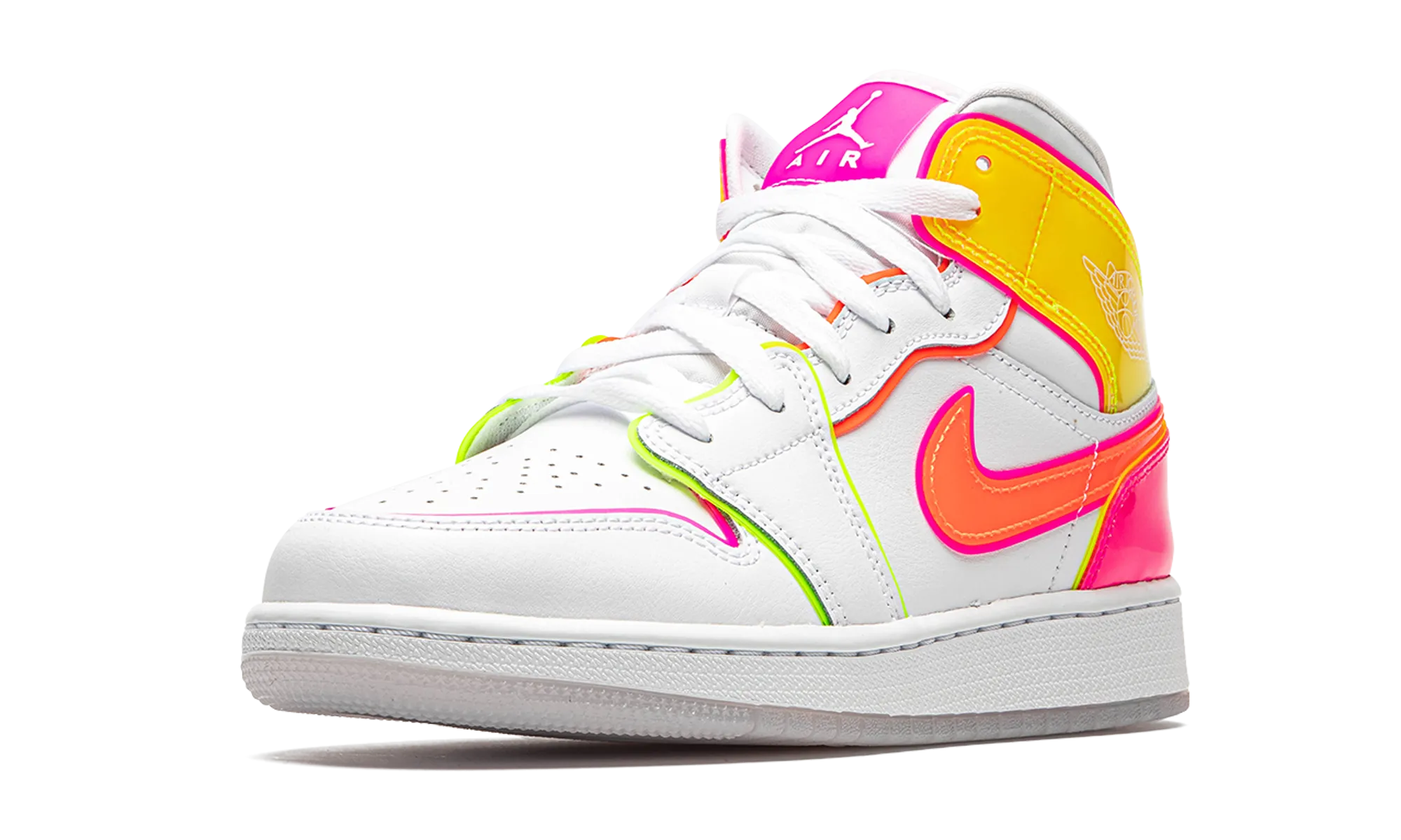Cushioned Midsole Design Air Jordan 1 Mid GS "Edge Glow"