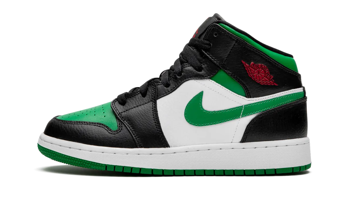 Anti Fatigue Footbeds Stitch Free Uppers Air Jordan 1 Mid GS "Green Toe"