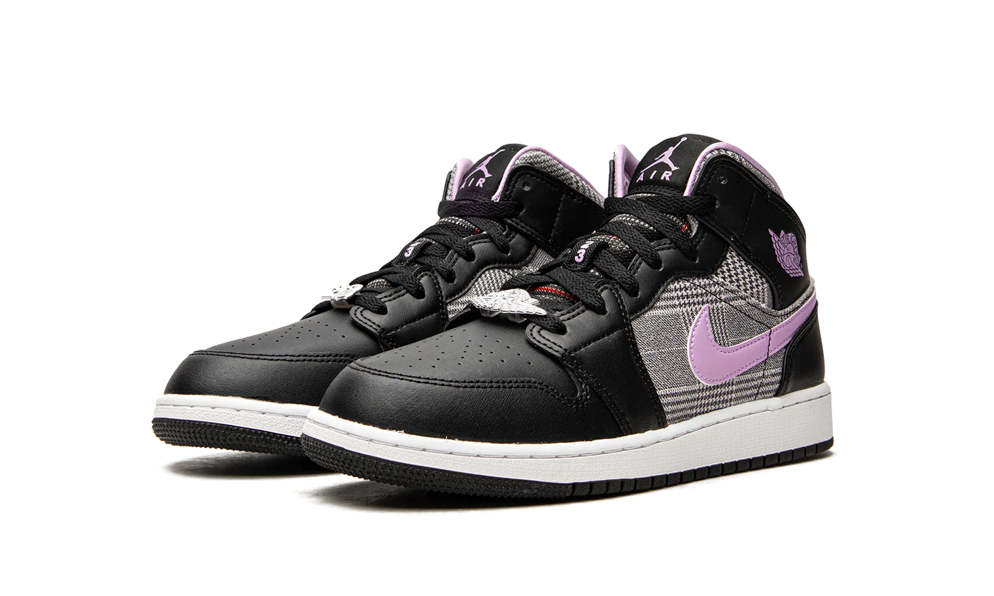 Recycled Polyester Blend Air Jordan 1 Mid GS "Houndstooth"