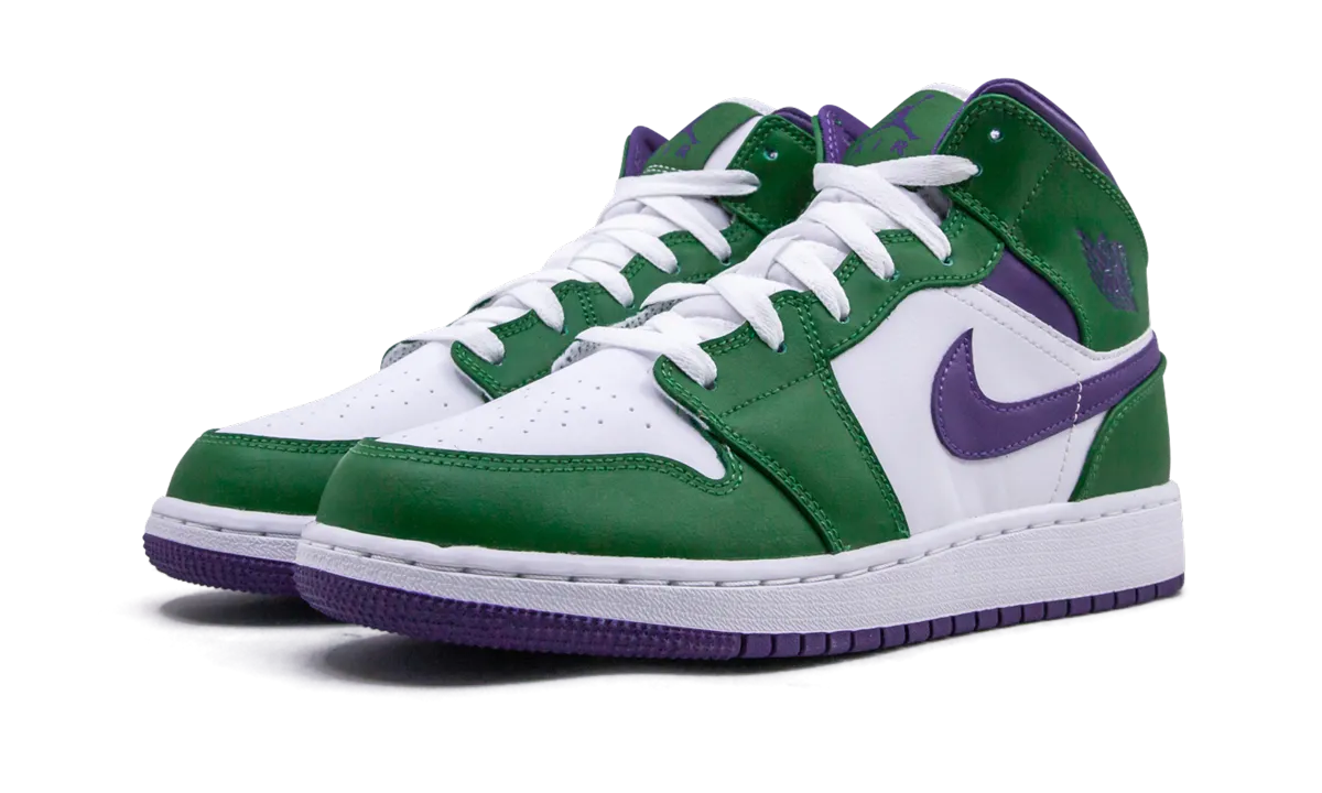Adaptive Heel Lock Ultra Light Foam Air Jordan 1 Mid GS "Hulk"