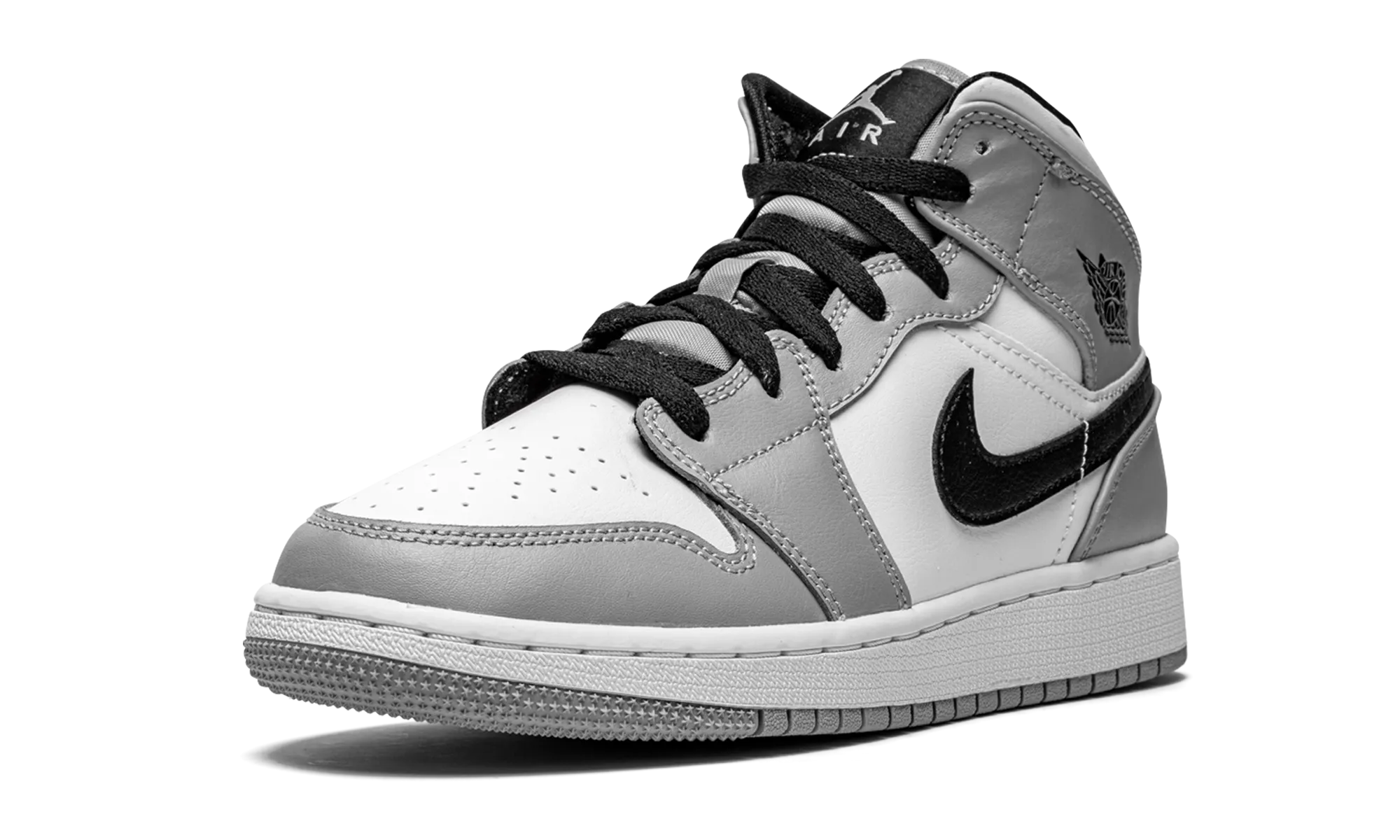 Air Jordan 1 Mid GS "Light Smoke Grey" Fresh Walks Fashion Ready