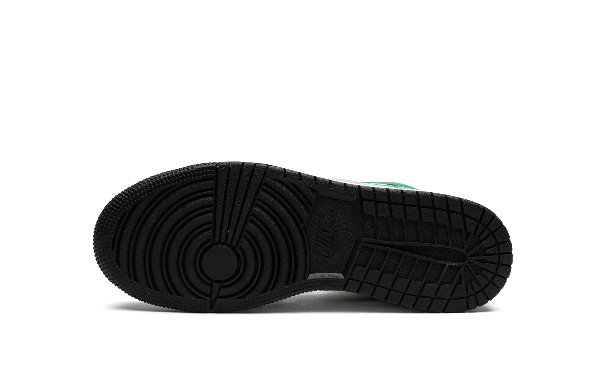 Perforated Upper Design Air Jordan 1 Mid GS "Lucky Green"