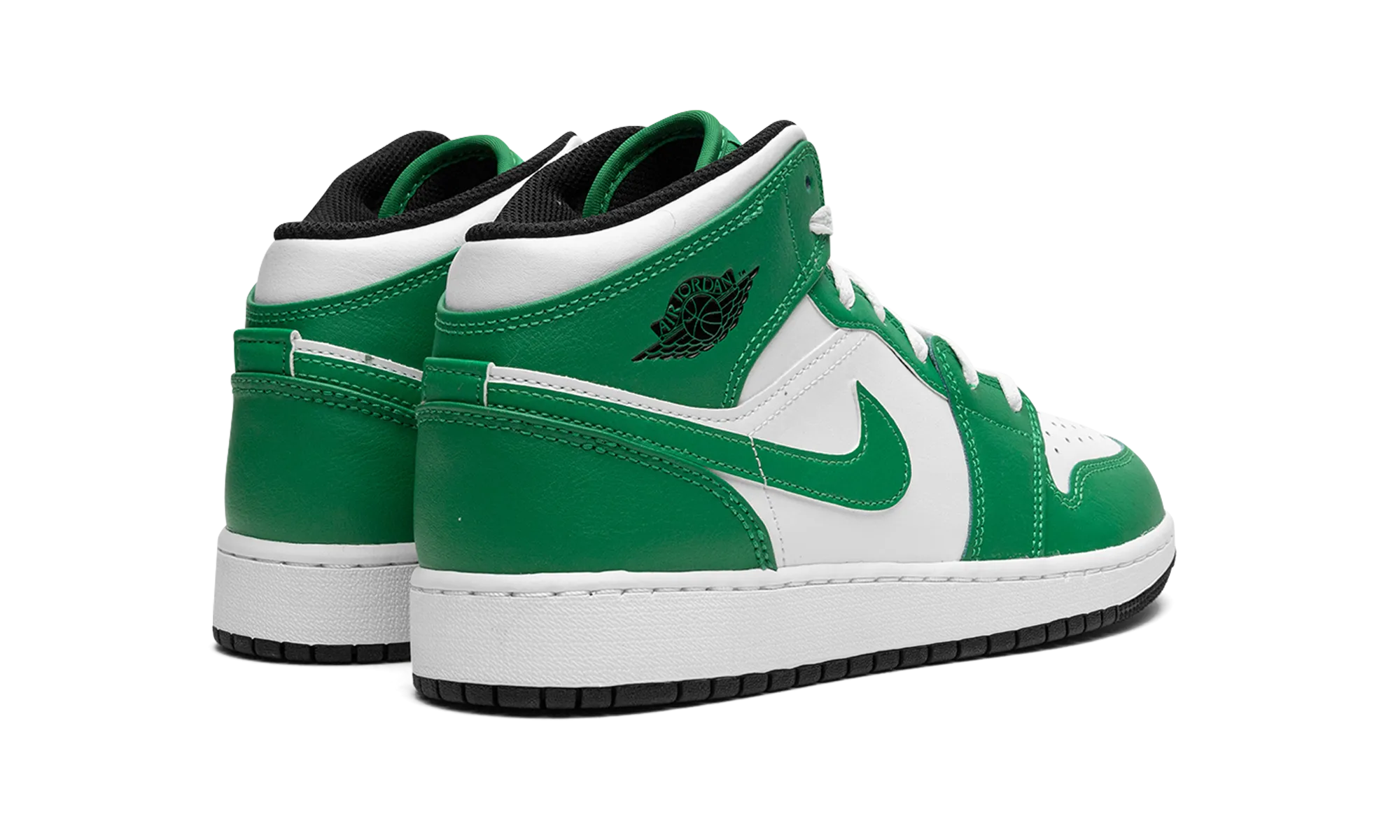 Air Jordan 1 Mid GS "Lucky Green" All-weather chic Vibrant Style