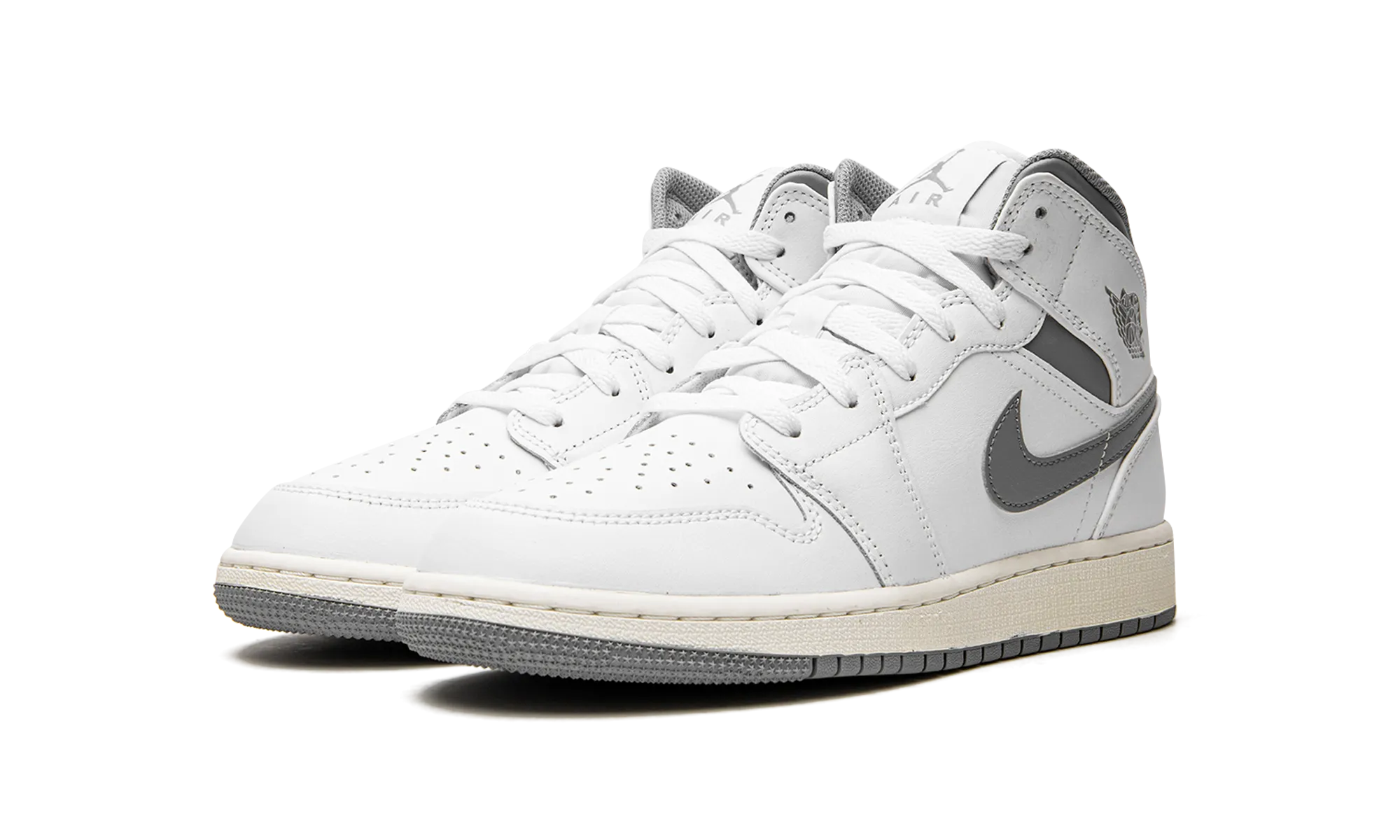 Clean Aesthetic Air Jordan 1 Mid GS "Neutral Grey"