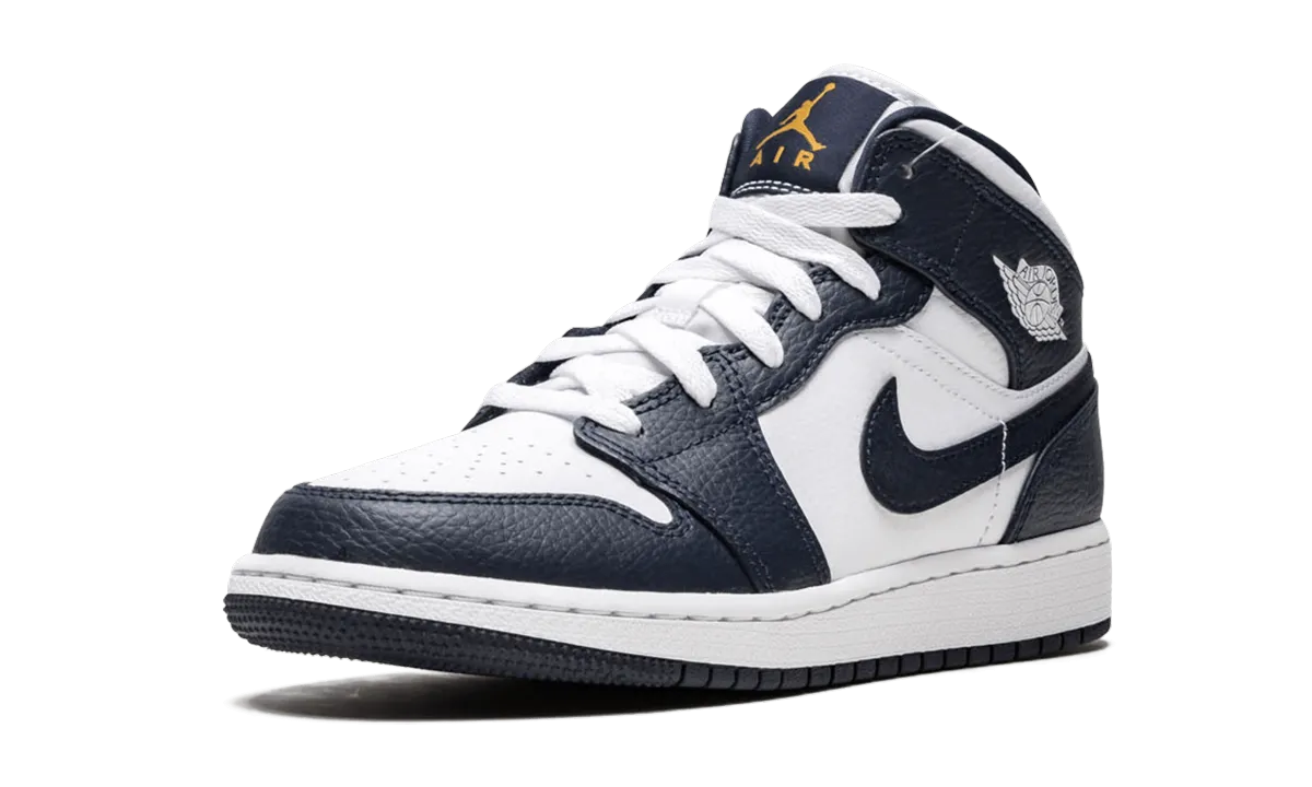 Kinetic Energy Transfer Tear Resistant Mesh Air Jordan 1 Mid GS "Obsidian"
