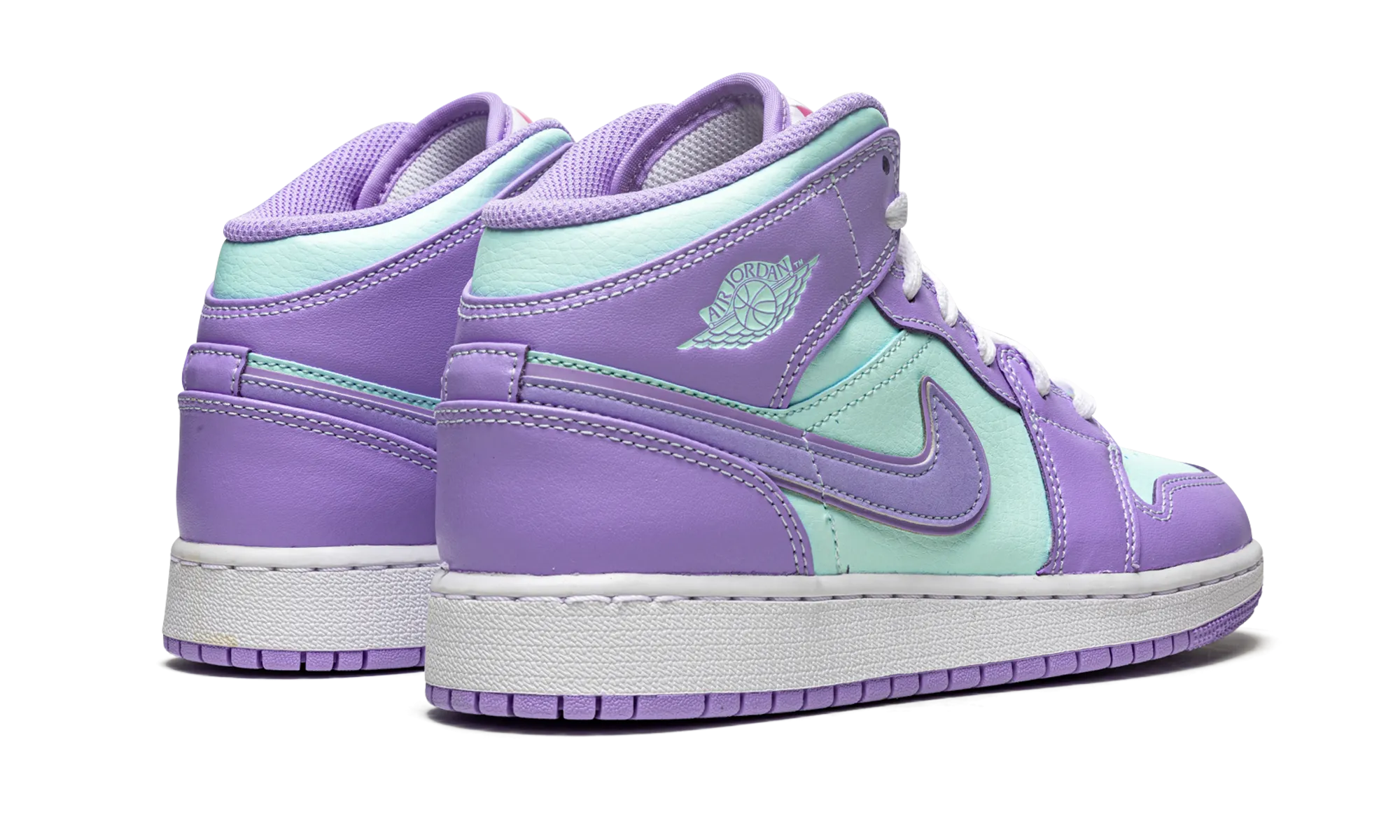 Air Jordan 1 Mid GS "Purple Pulse / Arctic Punch" Airy Feel Responsive Feel