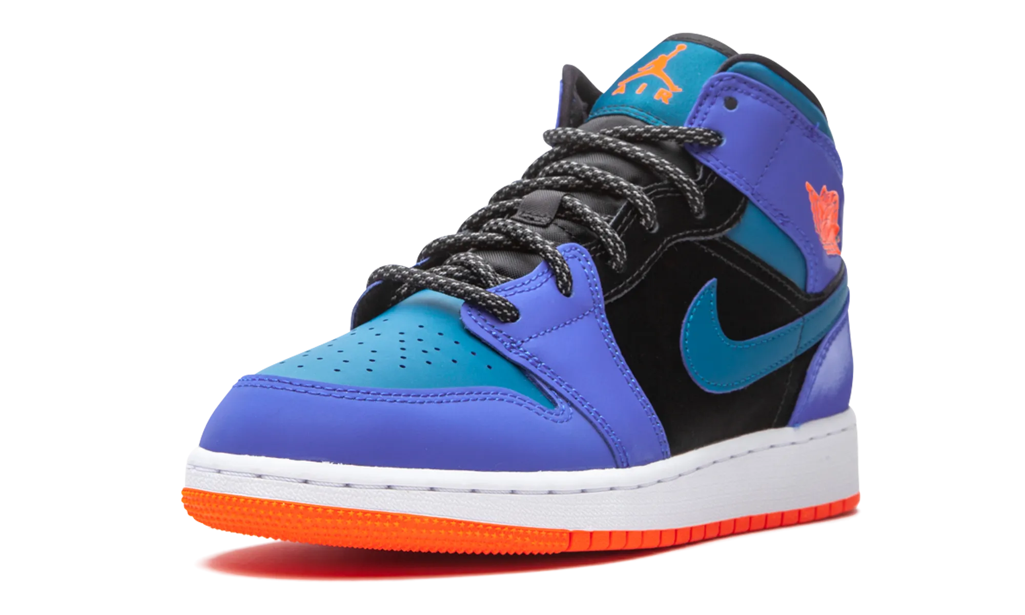 Water resistant upper Hyperelastic Response Air Jordan 1 Mid GS "Racer Blue"