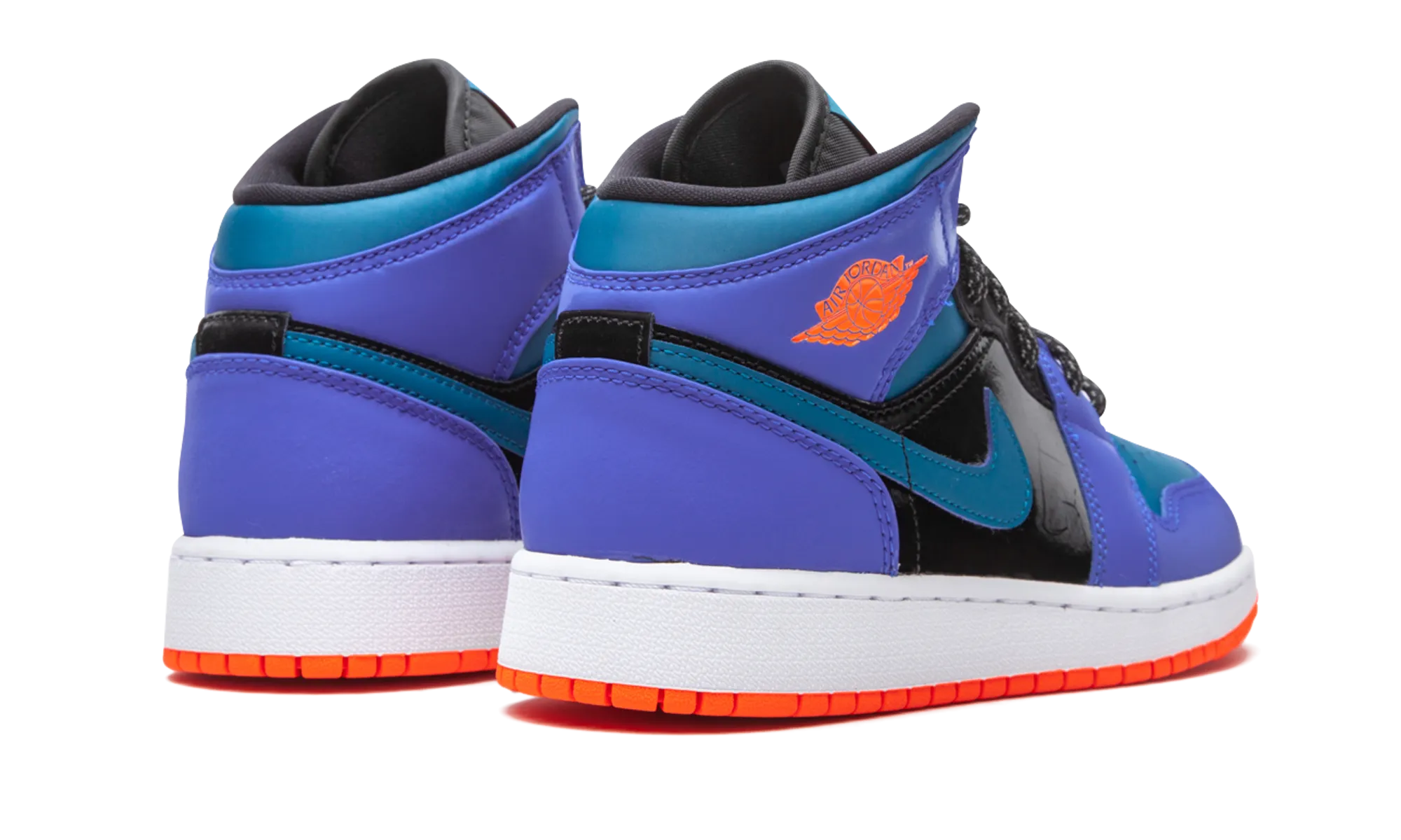 Air Jordan 1 Mid GS "Racer Blue" Impact Resistant Toe Guard Breathable Tongue