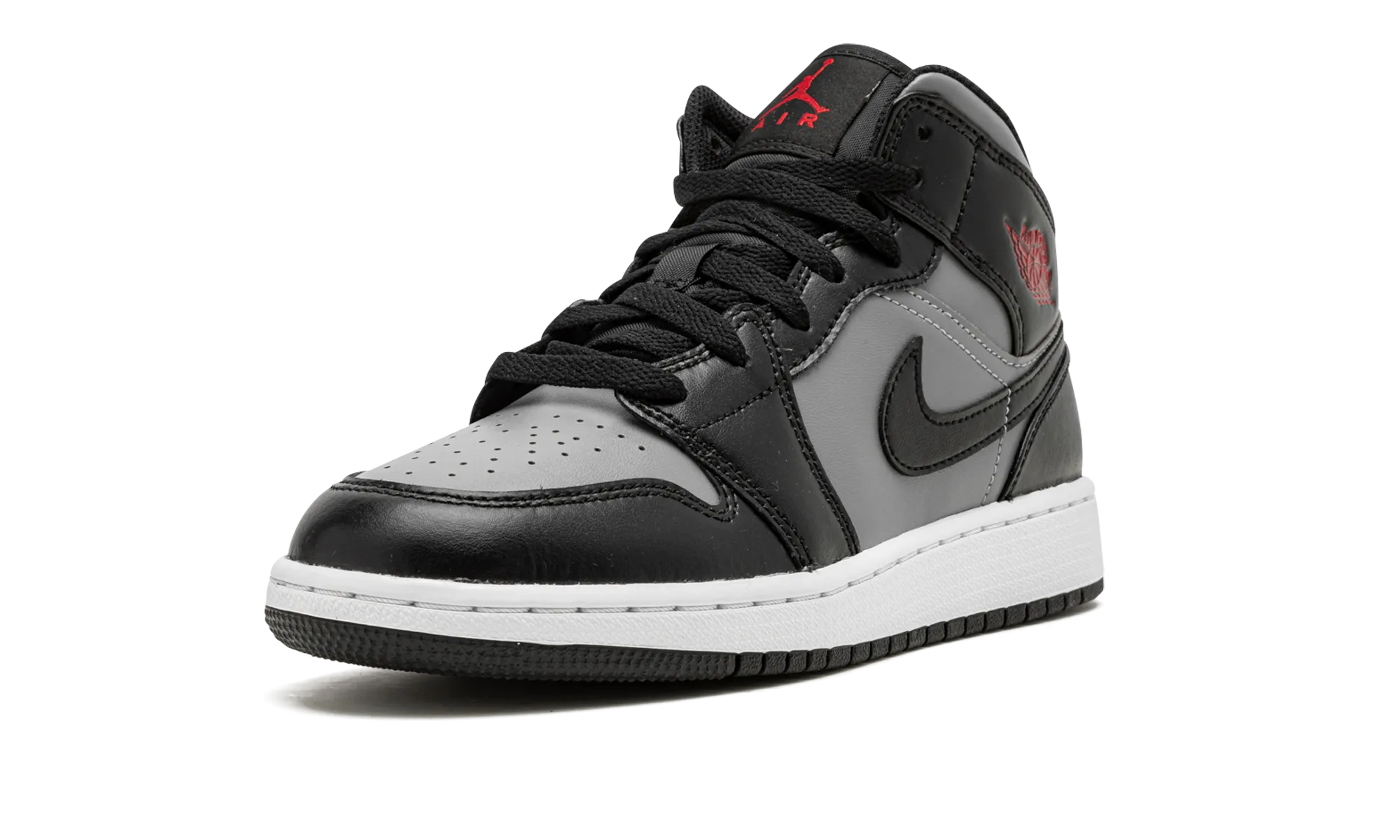 Air Jordan 1 Mid GS "Shadow / Red" easy move Relax Feel