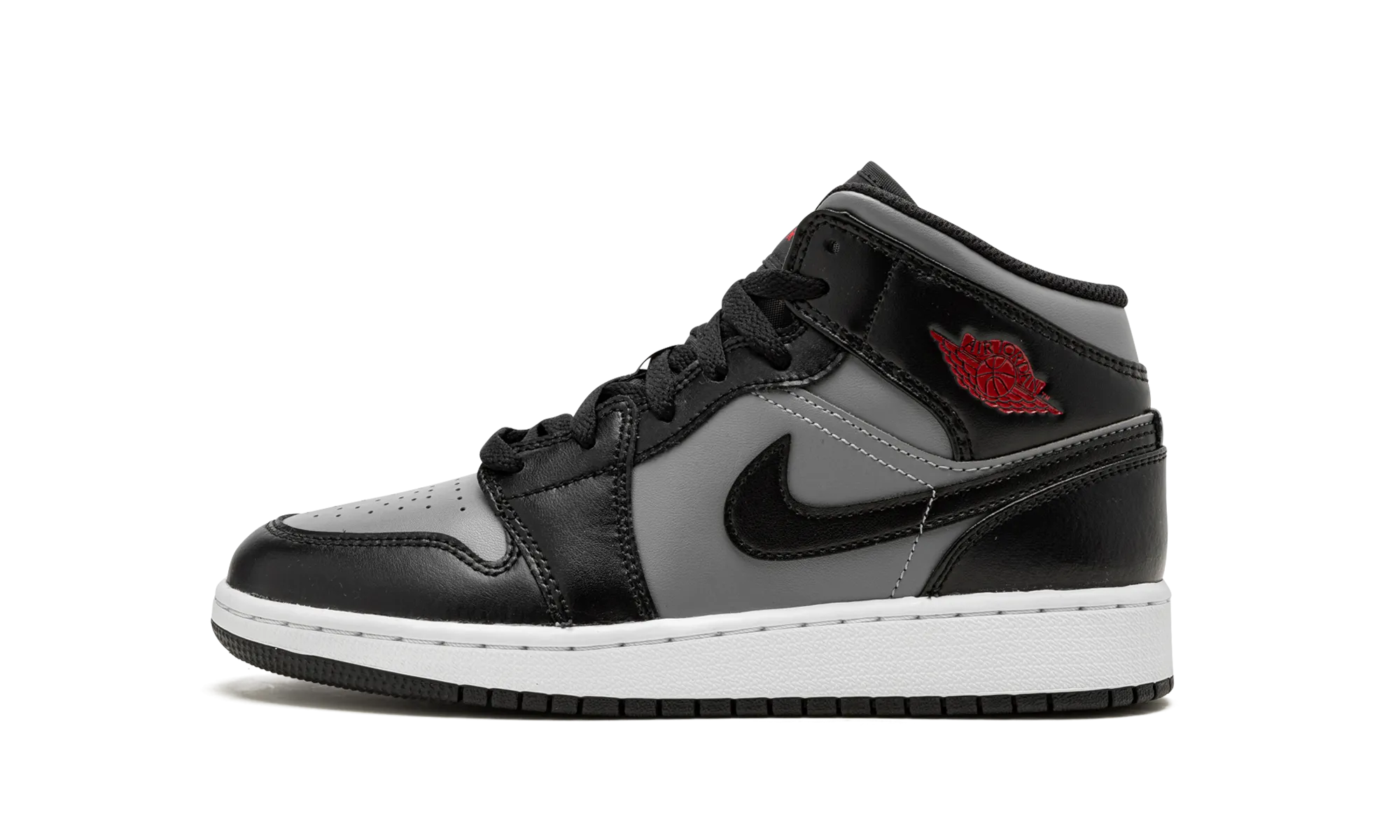 Air Jordan 1 Mid GS "Shadow / Red" Reinforced Arch Stability Control Frame