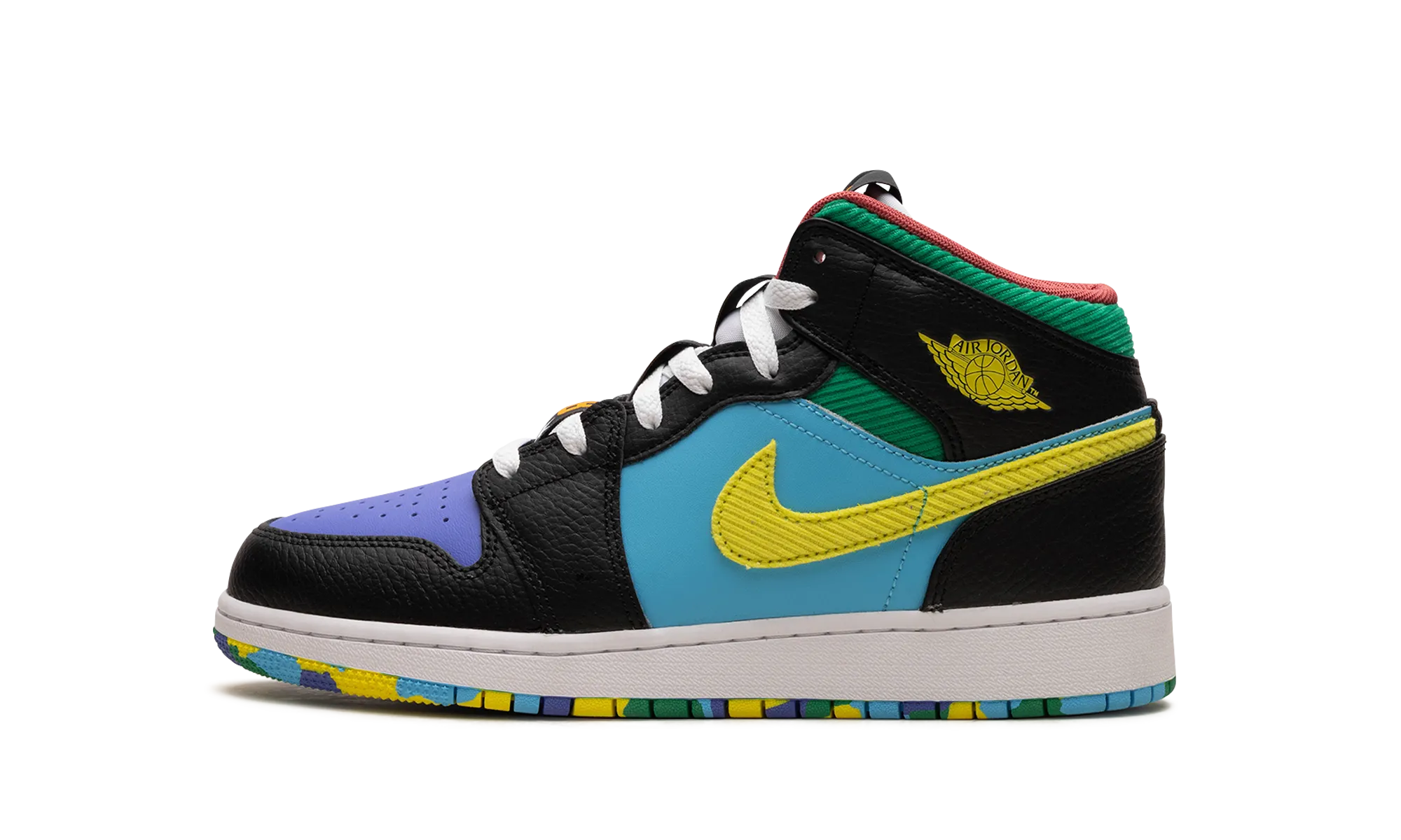 Air Jordan 1 Mid GS "Six Championships" Light Weight Breathable Comfort