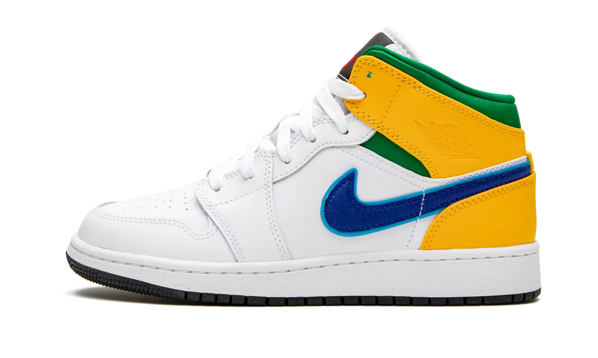 Air Jordan 1 MID GS "Three Peat" High Abrasion Zones