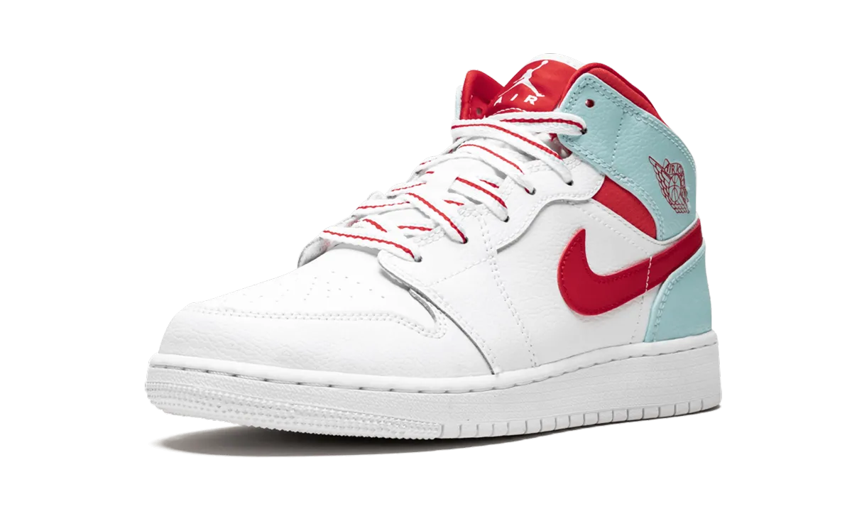 Air Jordan 1 Mid GS "Topaz Mist" Tension Balanced Design Adaptive Flex Technology