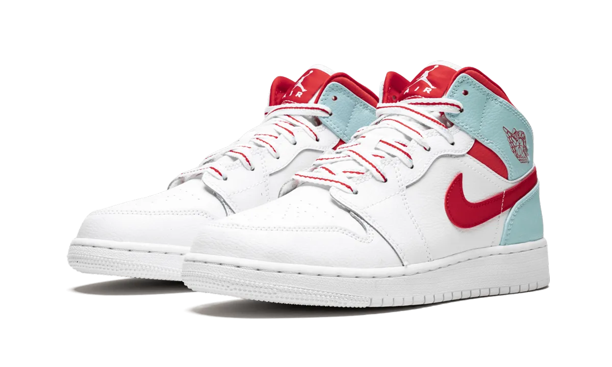 Tensile Fiber Upper Low Profile Drop Air Jordan 1 Mid GS "Topaz Mist"