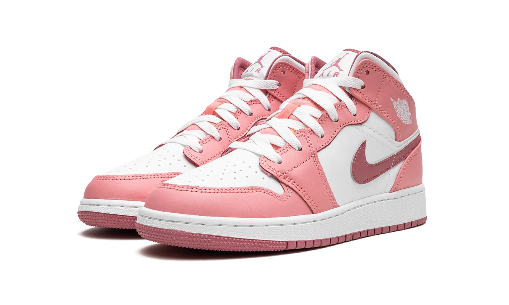 Air Jordan 1 Mid GS "Valentine's Day 2023" Padded Support Ankle Hugging Collar