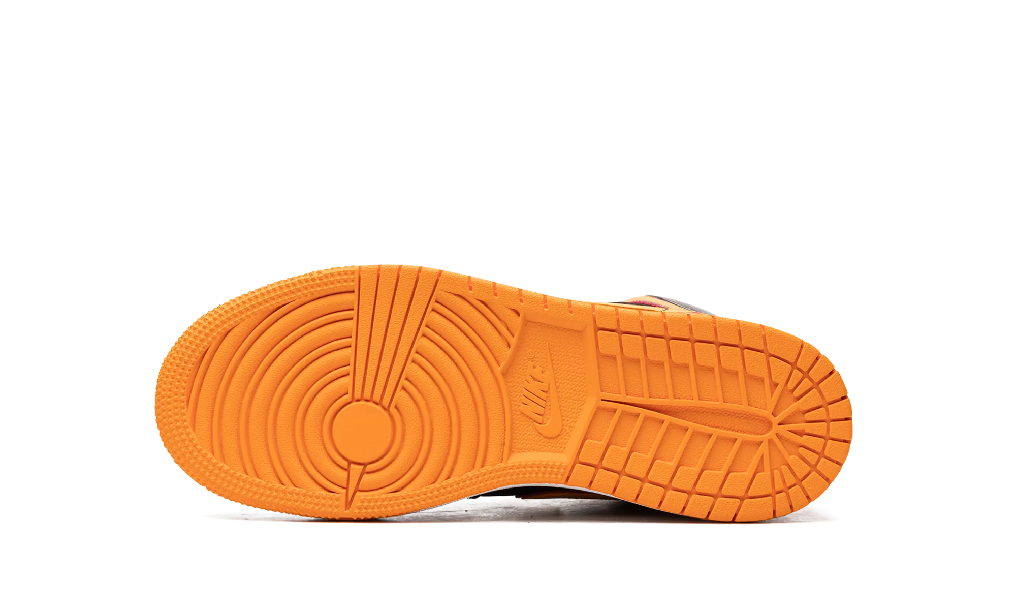 Leather Upper Non-Slip Sole Air Jordan 1 Mid GS "Vivid Orange"