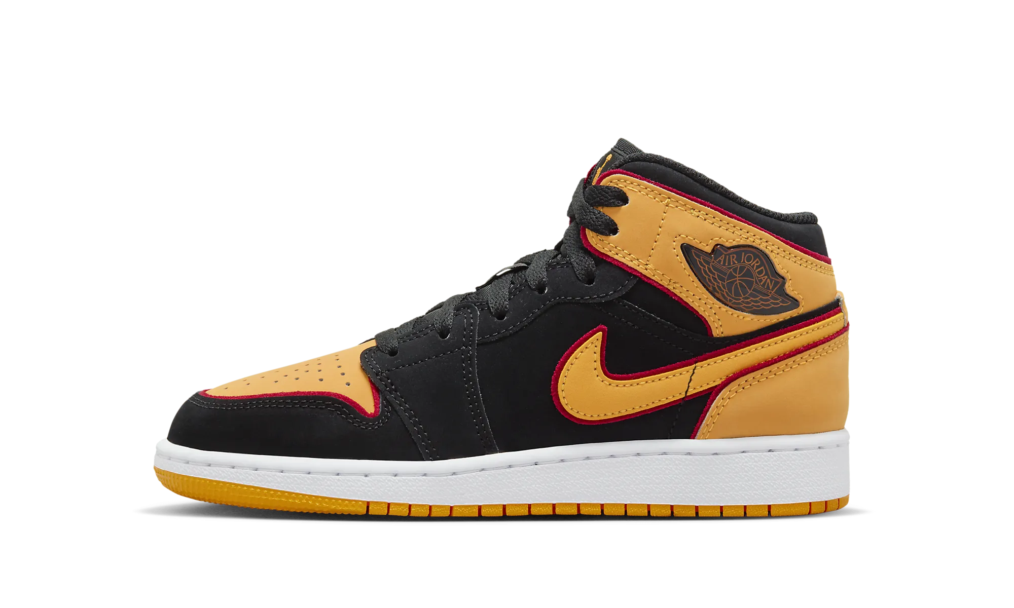 Air Jordan 1 Mid GS "Vivid Orange" Soft Bounce