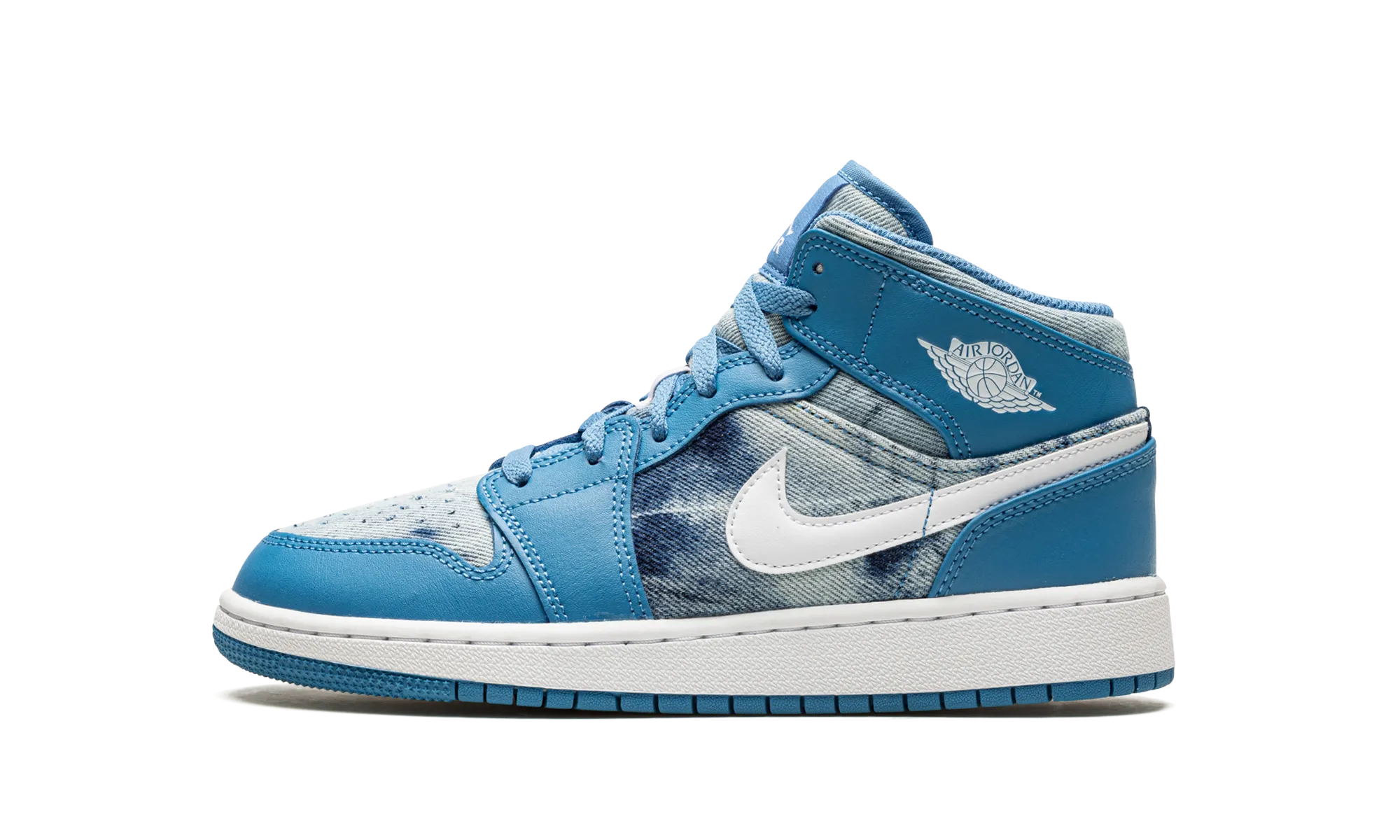 Air Jordan 1 Mid GS "Washed Denim" Antimicrobial