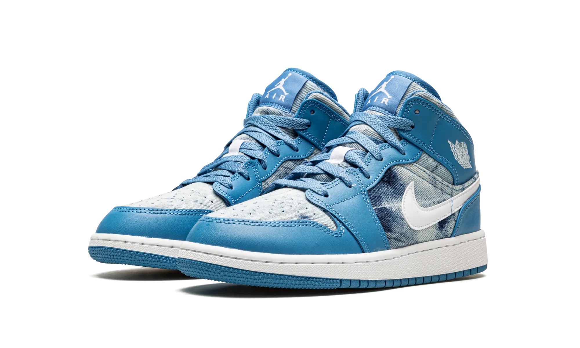 Air Jordan 1 Mid GS "Washed Denim" Ergonomic Shape