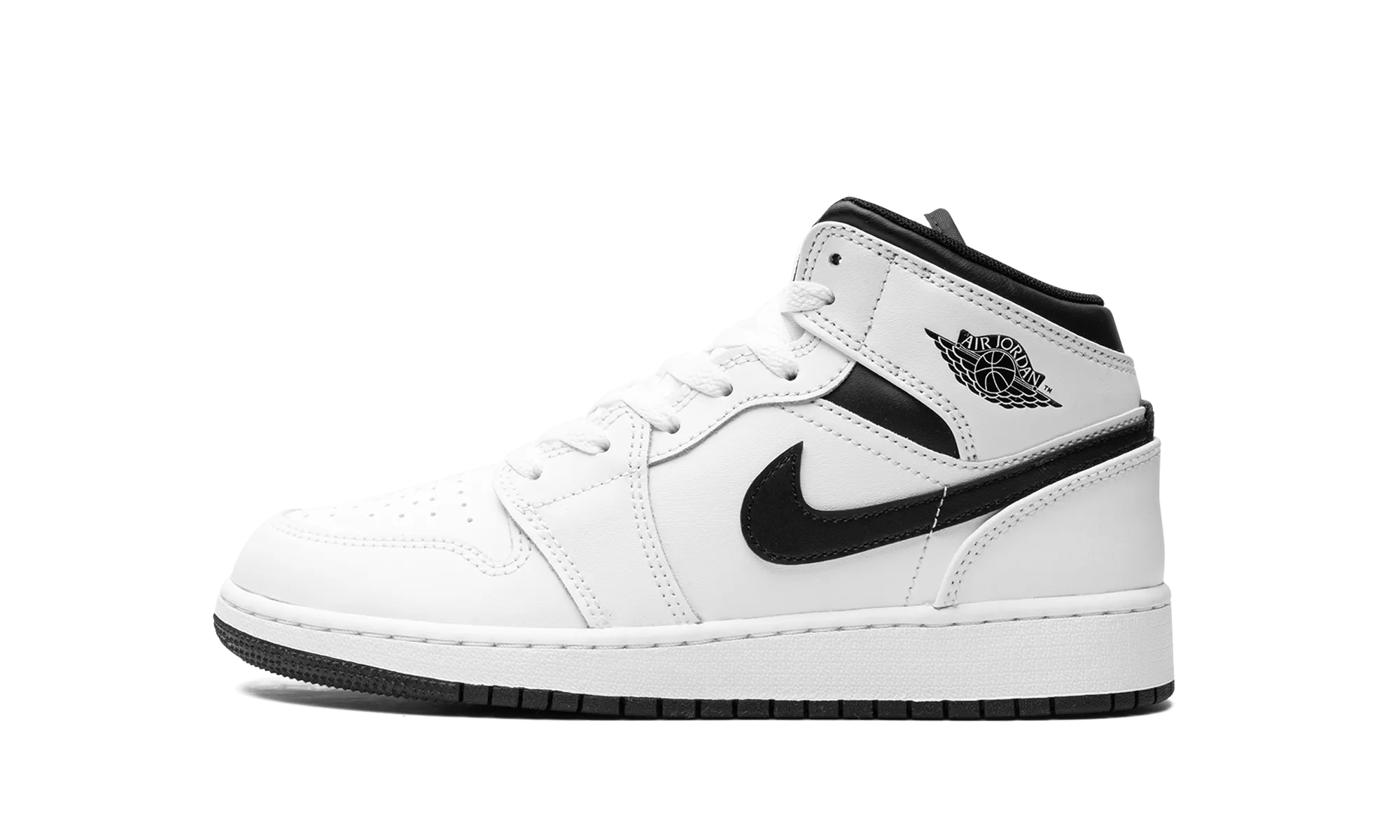 Orthotic Friendly Design Air Jordan 1 Mid GS "White/Black"