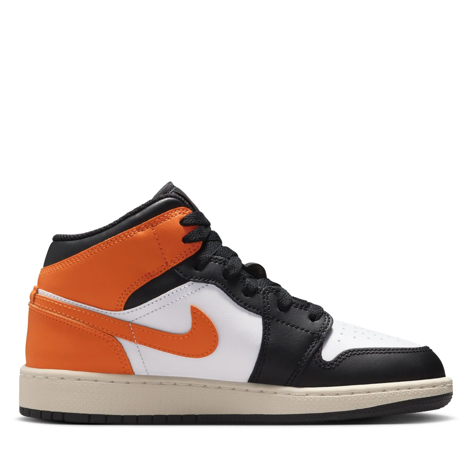 Air Jordan 1 Mid (GS) - Starfish/Black Comfort-Oriented Upgraded cushioning