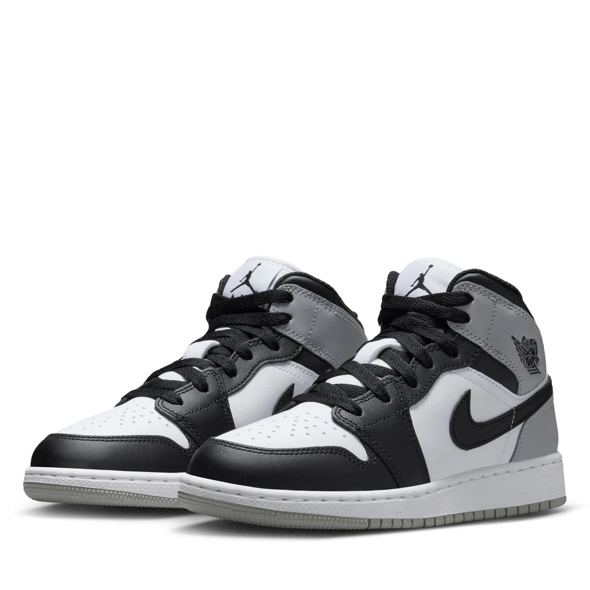 Wicking Inner Sleeve Everyday Function Air Jordan 1 Mid (GS) - White/Light Smoke Grey