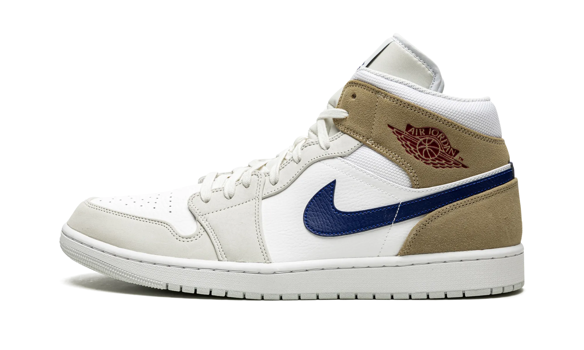 Air Jordan 1 Mid MEM2 "Tan" Slip Resistant Tread Advanced Traction Pattern