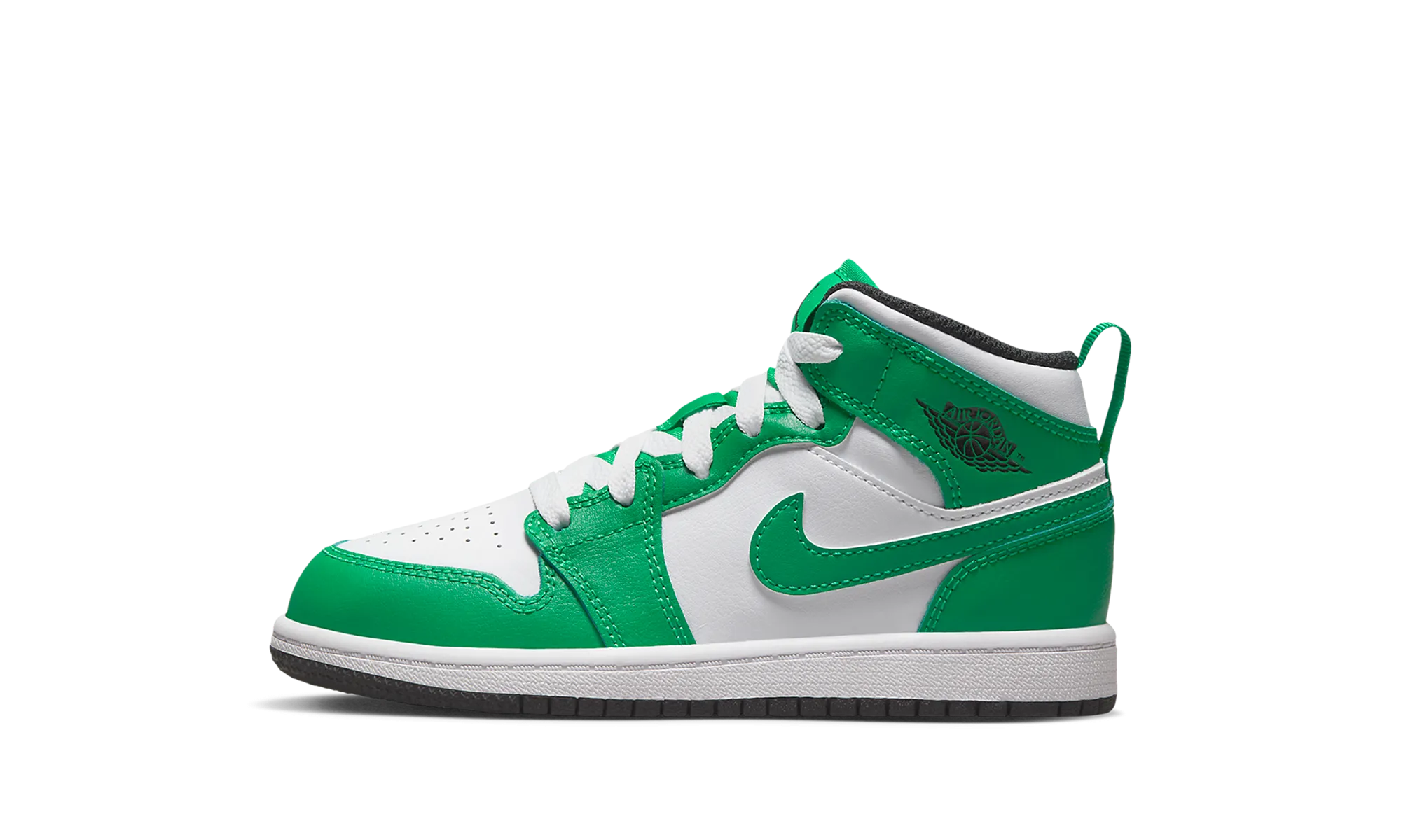 Flexible Design Ergonomic Heel Cup Air Jordan 1 Mid PS "Lucky Green"