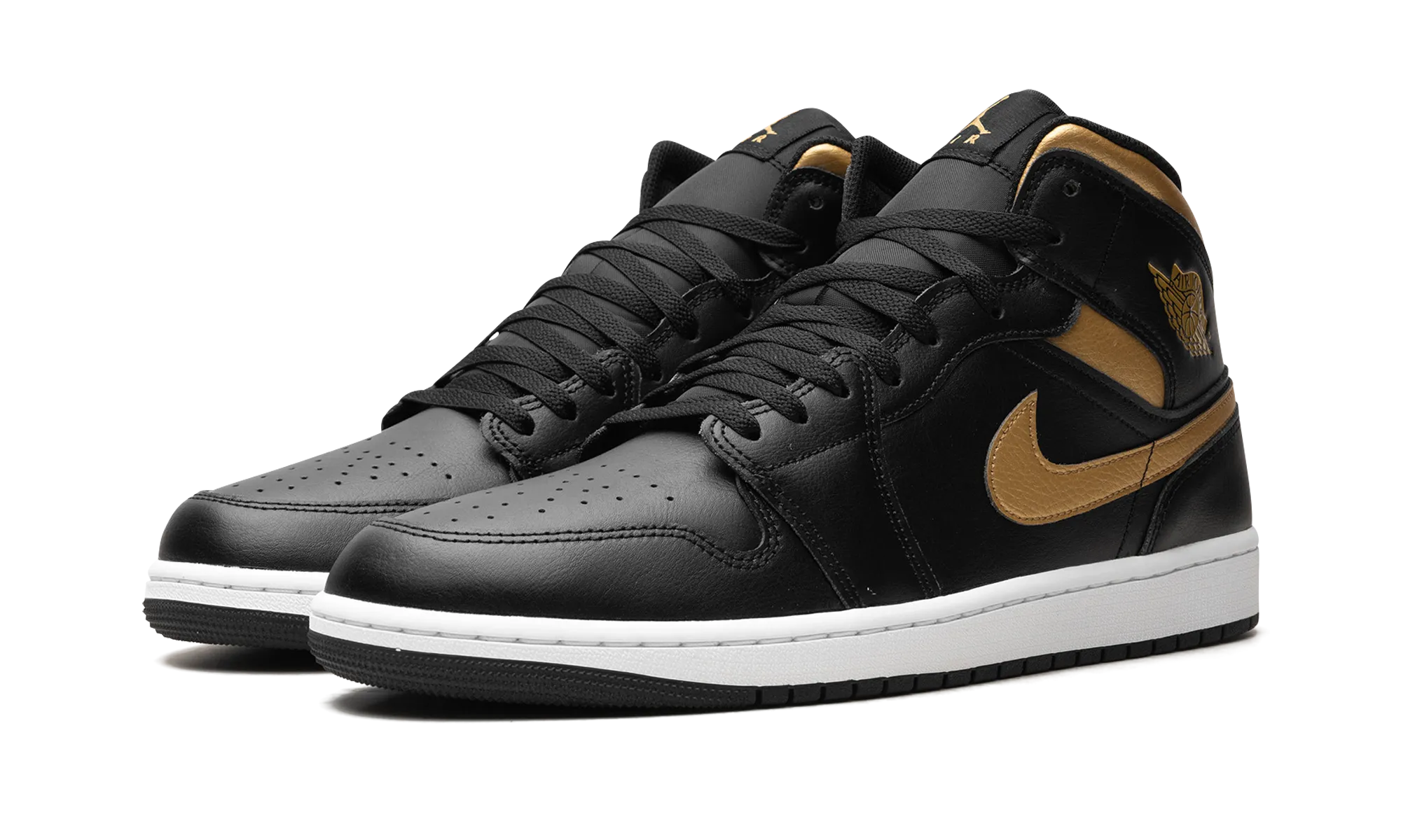 Rolling Gait Design All-Day Wear Air Jordan 1 Mid "Black"