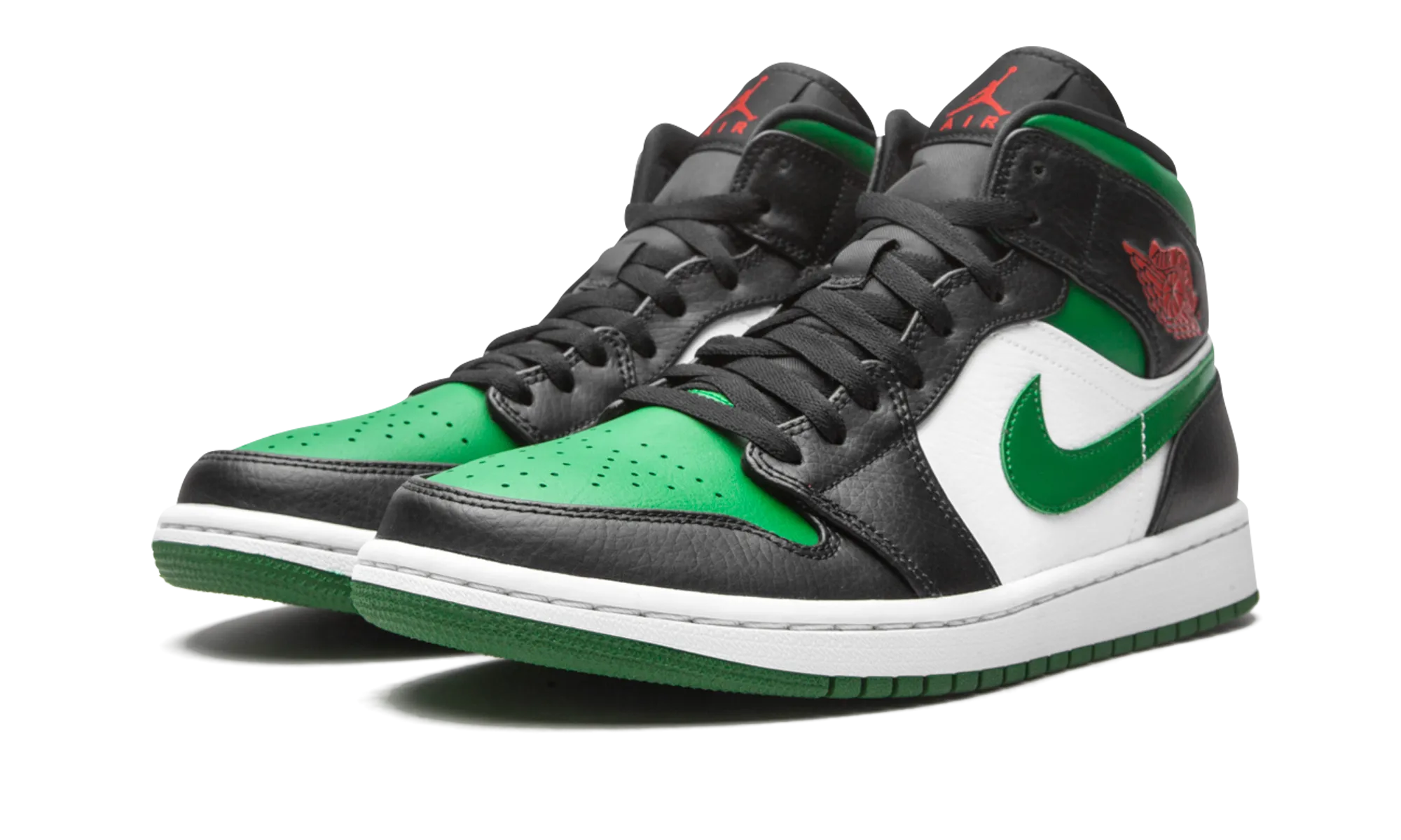 Air Jordan 1 Mid "Green Toe" Aerobic Grip Distinctive chic