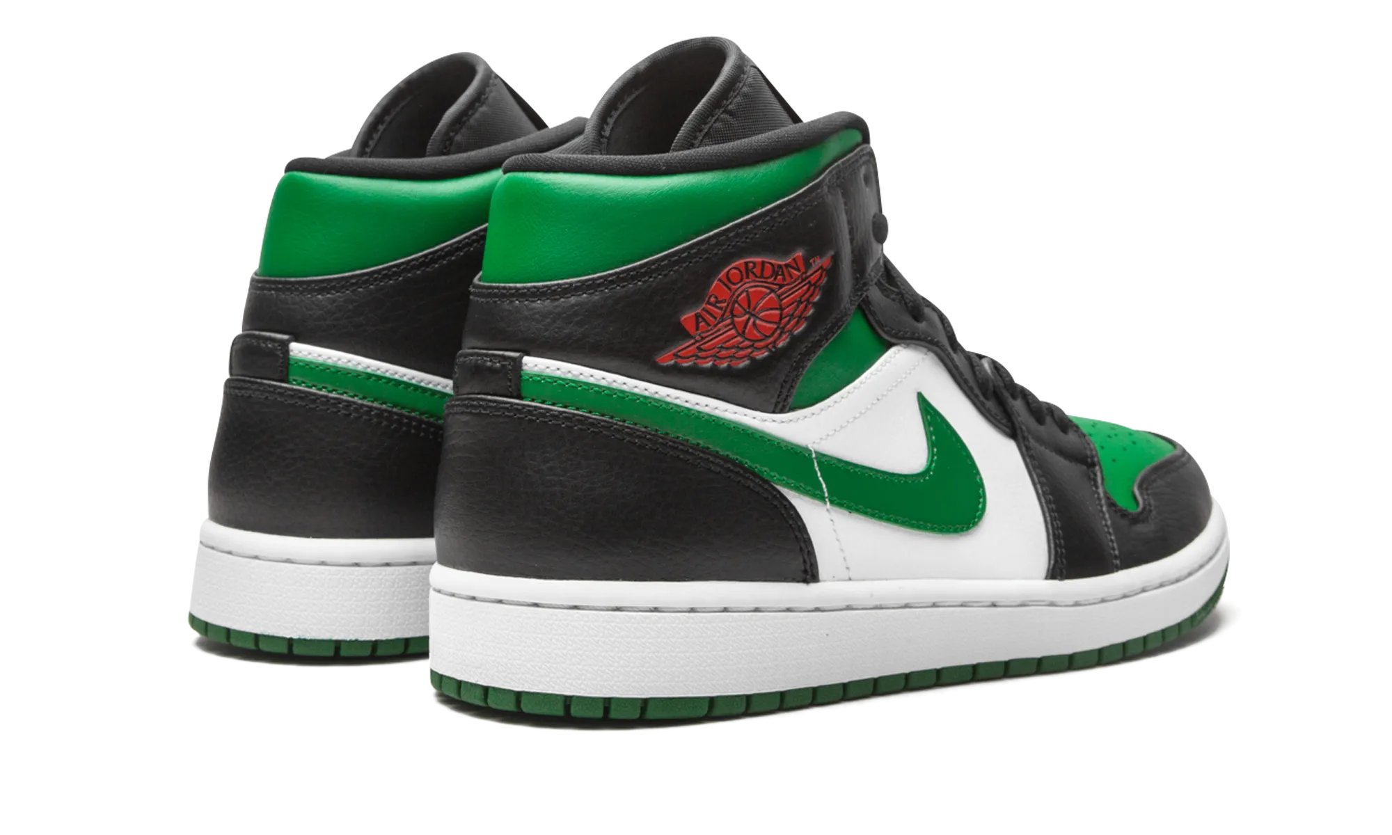Air Jordan 1 Mid "Green Toe" Ergo Frame Anti Slip Laces
