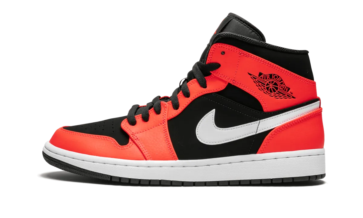 Lightweight Midsole Geometry Stretch Fabric Air Jordan 1 Mid "Infrared 23"