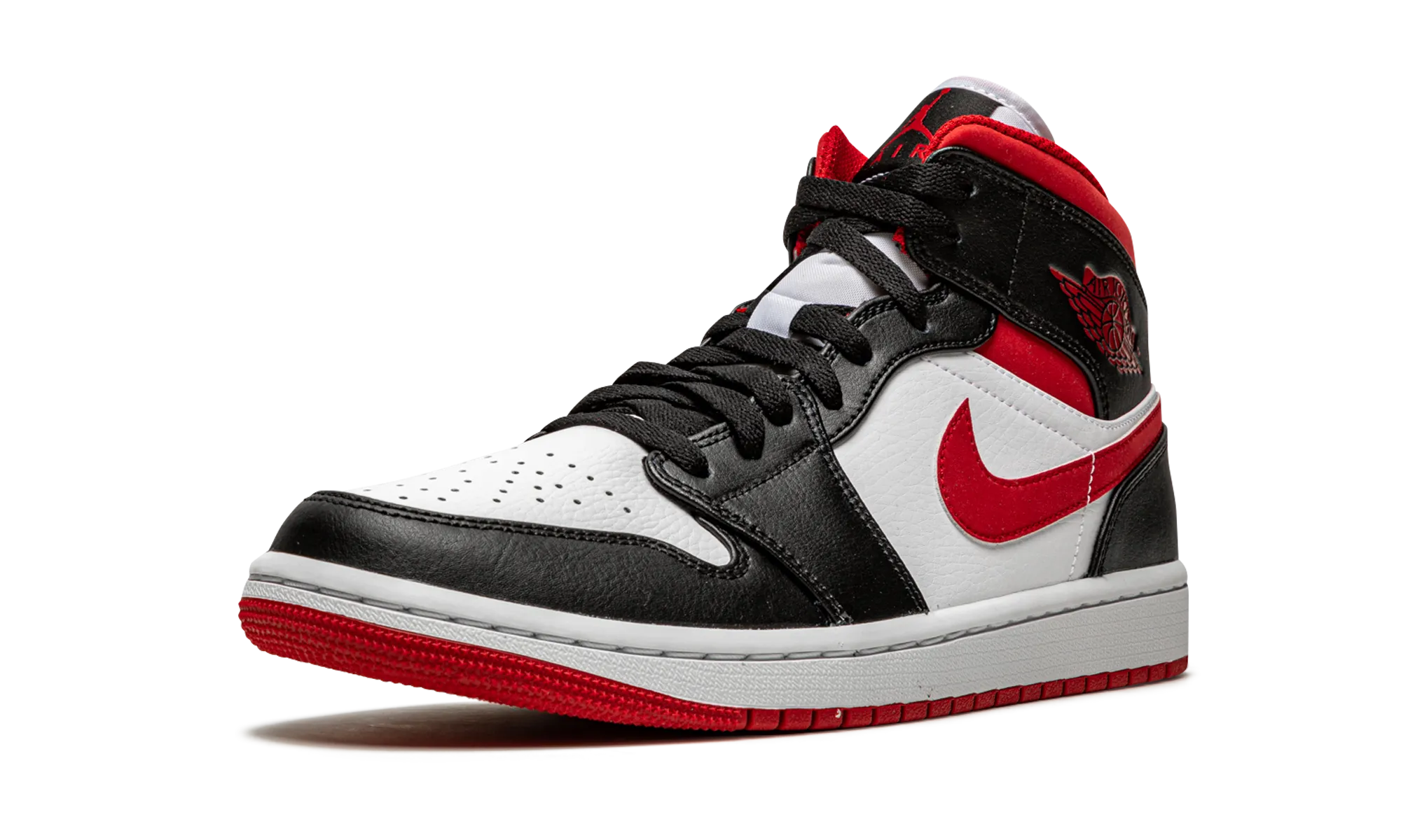 Air Jordan 1 Mid "Metallic Red" Speed Form Smooth Wear