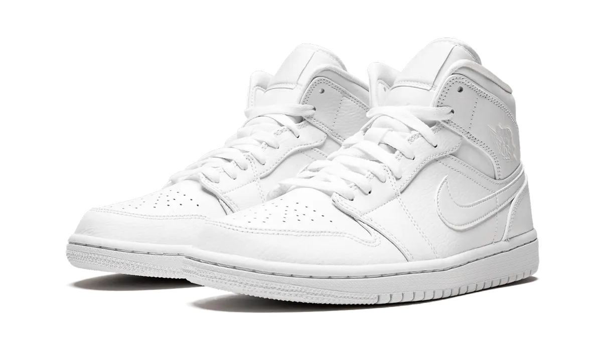 Air Jordan 1 Mid "Triple White" Move More Quick Comfort