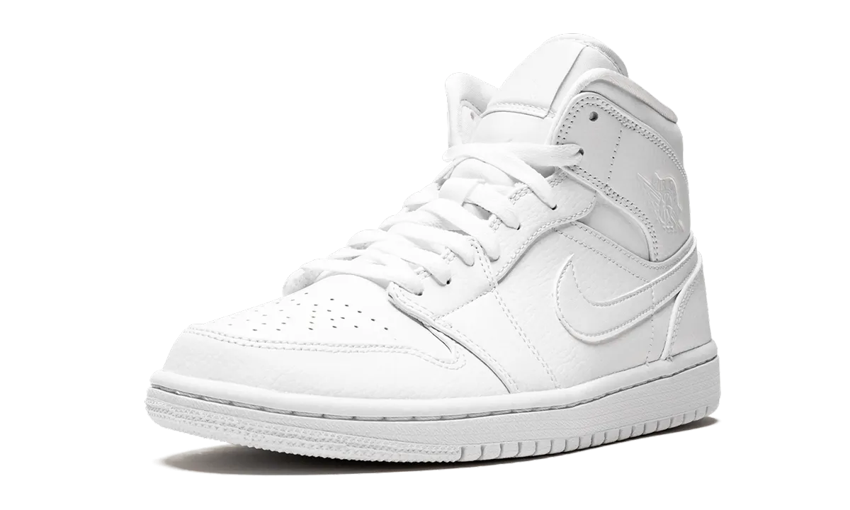 Daily Casual Durable Support Air Jordan 1 Mid "Triple White"