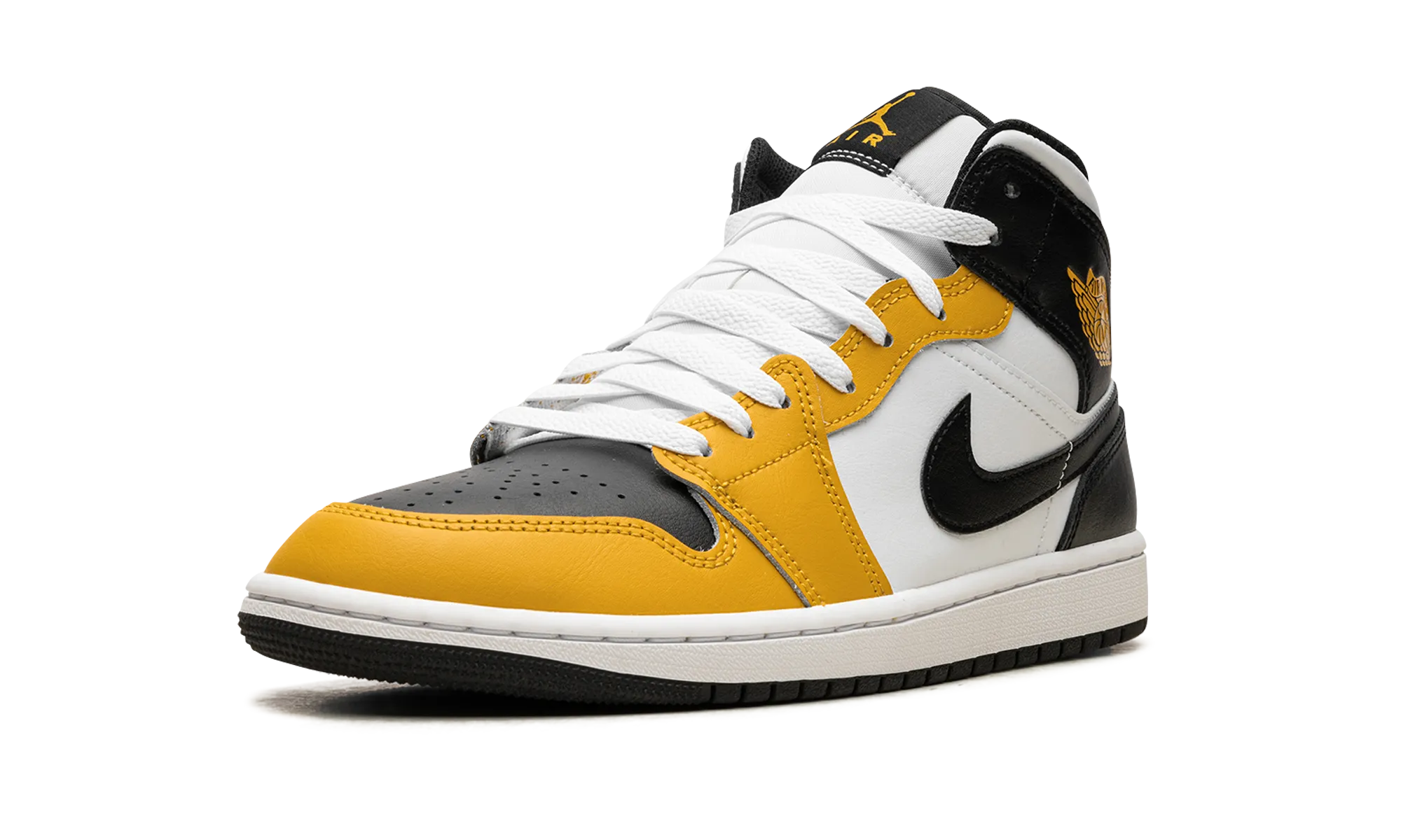 Air Jordan 1 Mid "Yellow Ochre" Rolling Gait Design