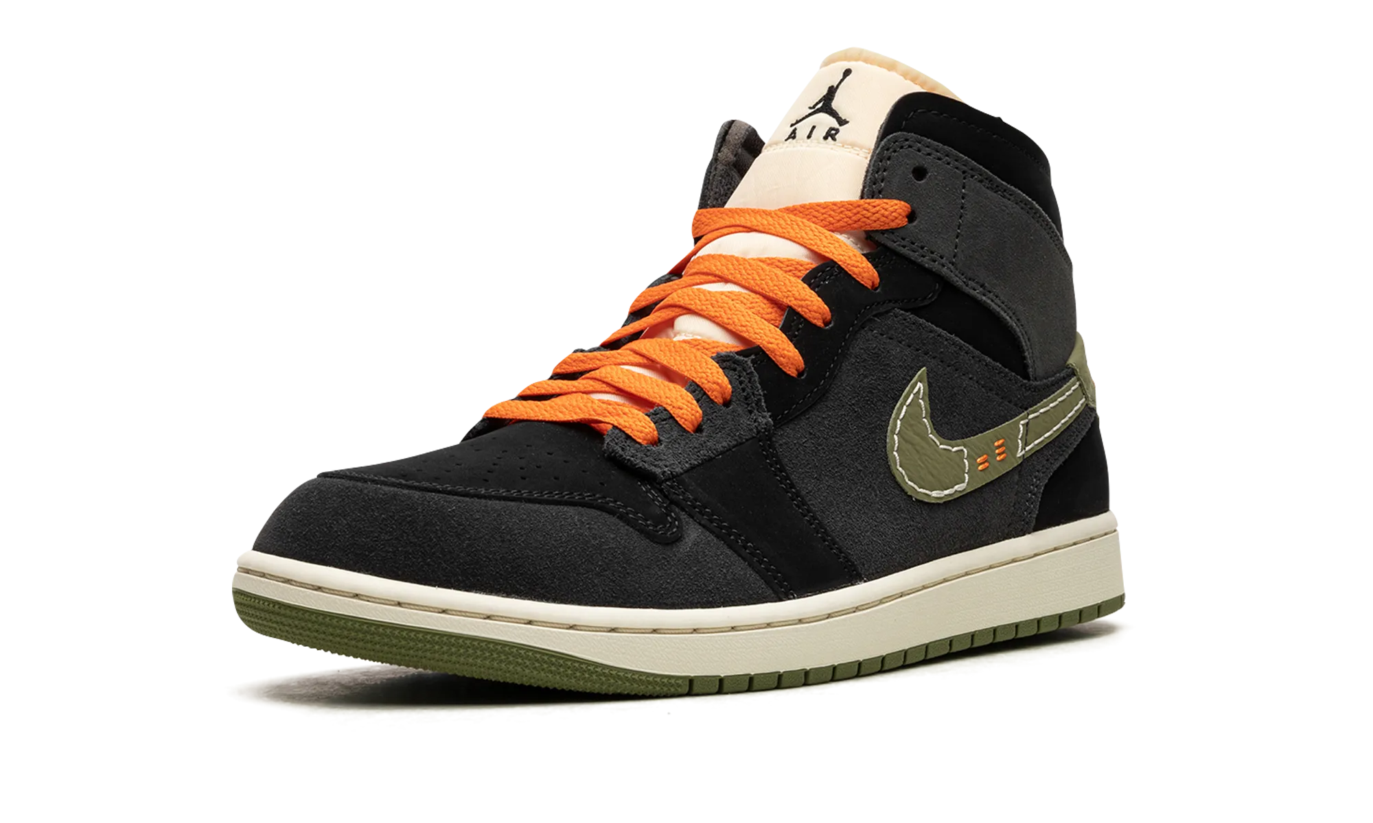 Air Jordan 1 Mid SE Craft "Anthracite Light Olive" Street Fit