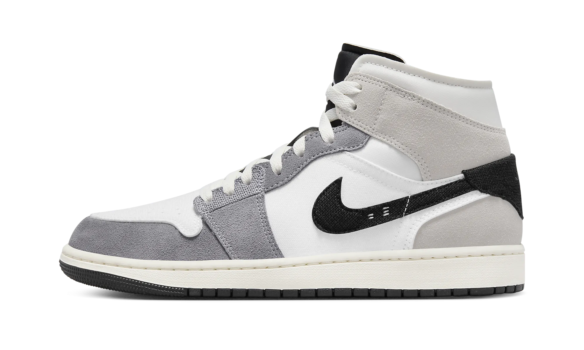 Air Jordan 1 Mid SE Craft "Cement Grey" Step Relief