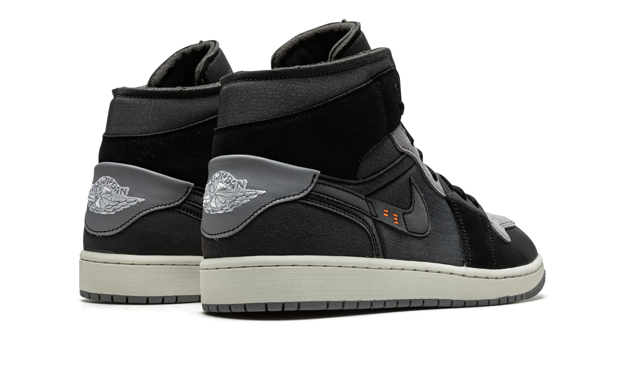 Recycled Rubber Base Air Jordan 1 Mid SE Craft "Inside Out - Black"
