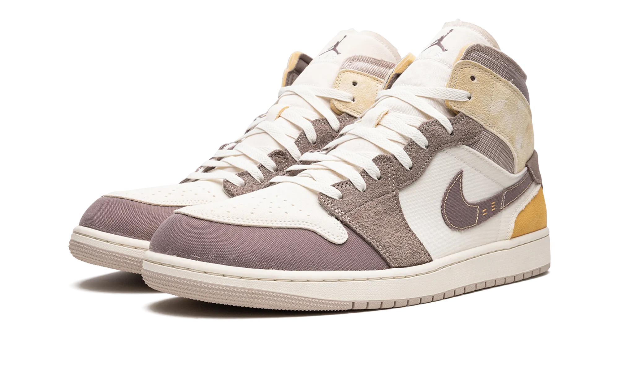 Air Jordan 1 Mid SE Craft "Taupe Haze" Tear Resistant