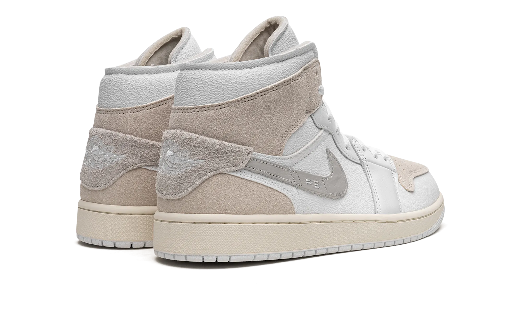 Air Jordan 1 Mid SE Craft "Tech Grey" All Day Wear Comfort