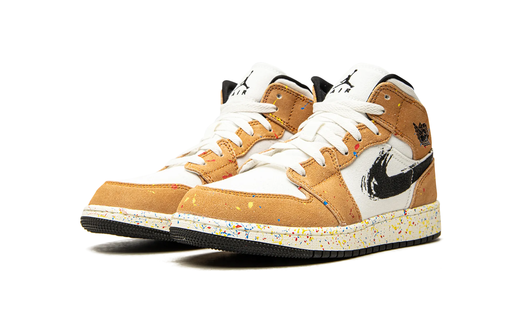 Easy Support Modern Flair Air Jordan 1 Mid SE GS "Brushstroke"