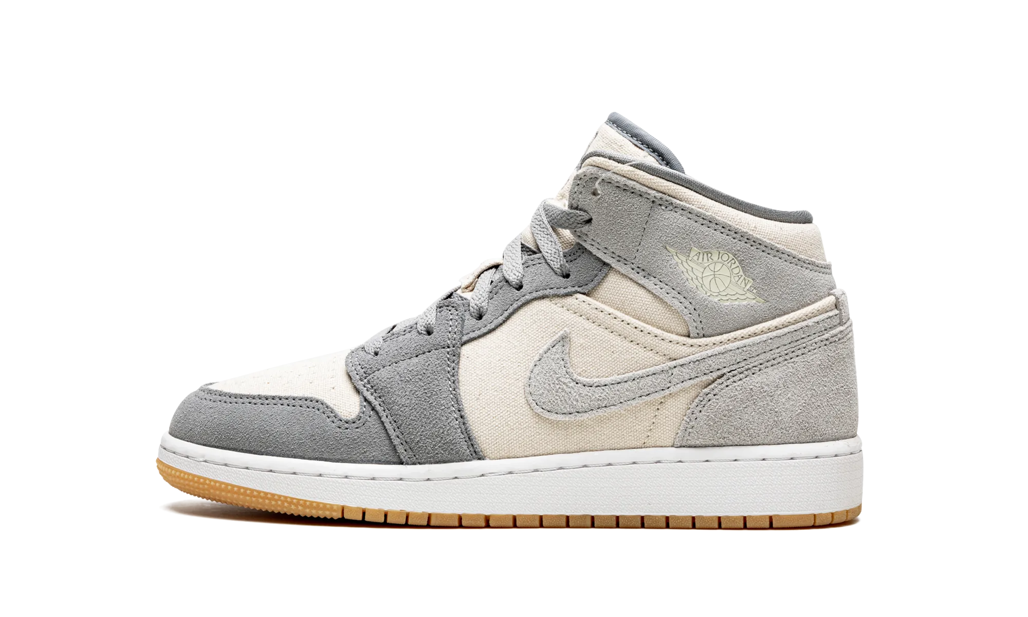 Air Jordan 1 Mid SE GS "Coconut Milk / Particle Grey" Traction Lug Configuration