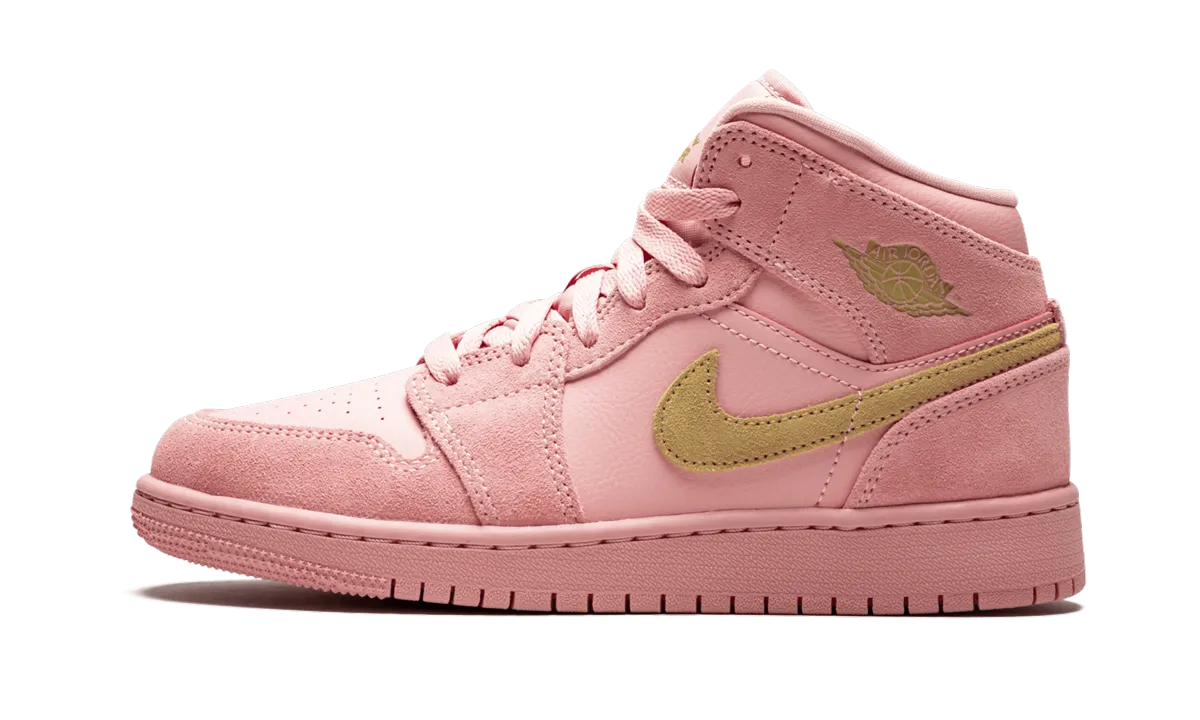 Air Jordan 1 MID SE GS "CORAL" Ultra-soft feel
