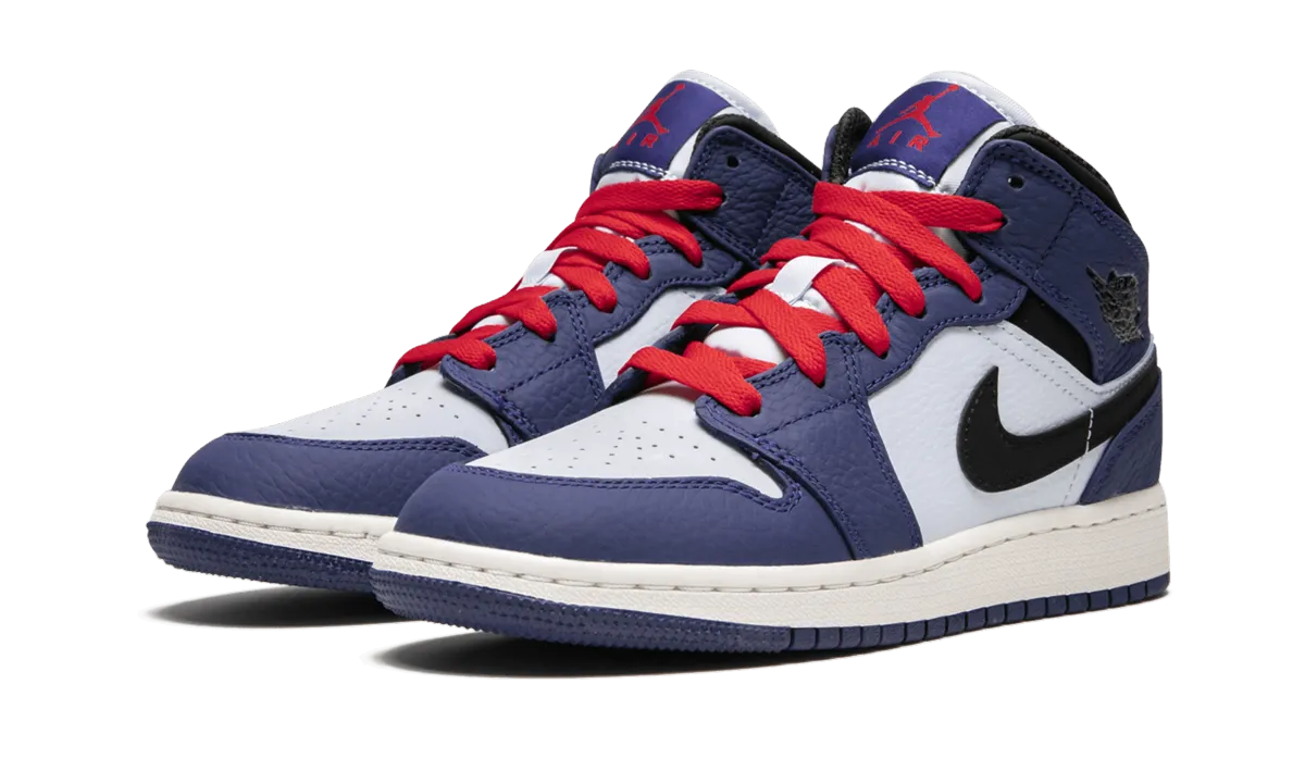 Air Jordan 1 Mid SE GS "Deep Royal" Fast Steps Athleisure Fit