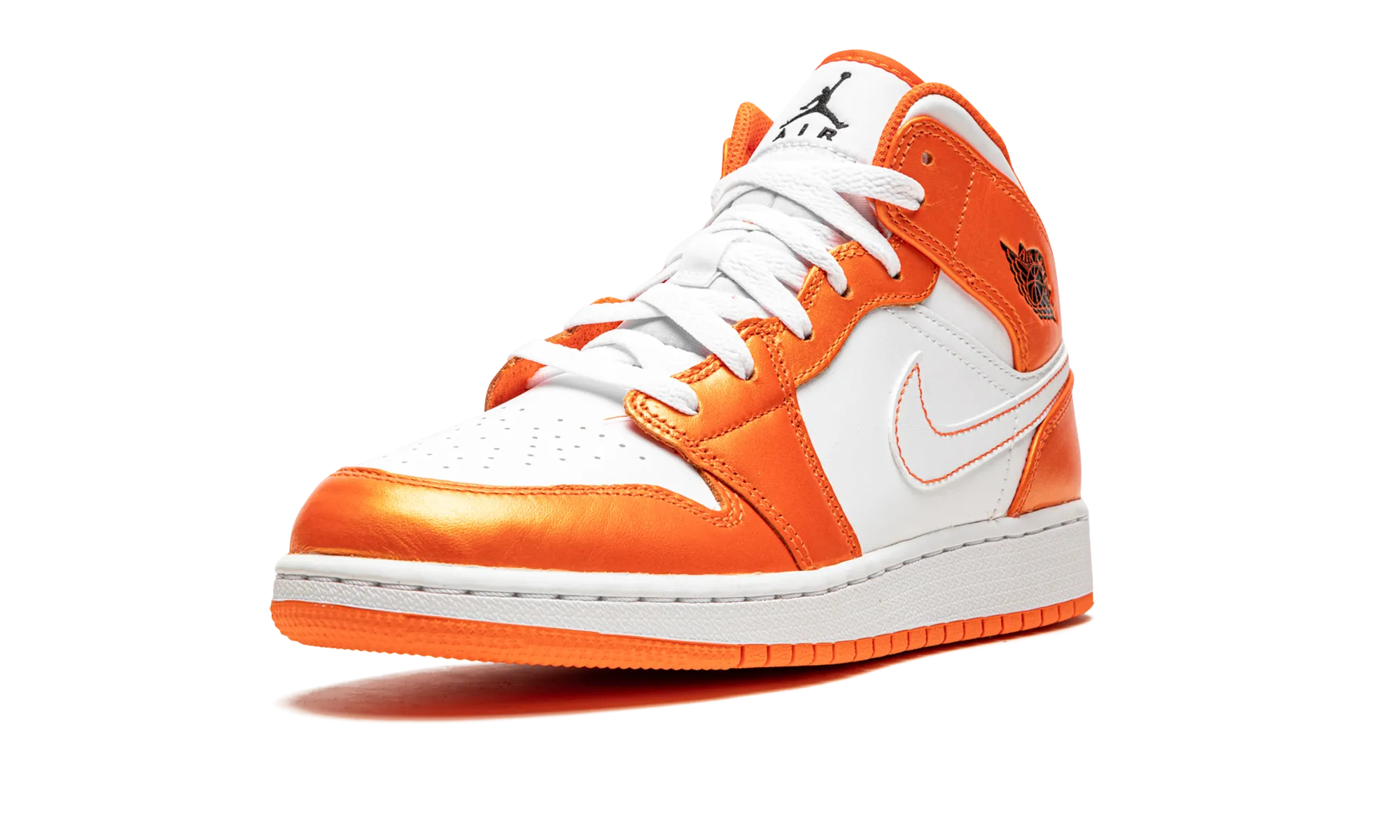Air Jordan 1 Mid SE GS "Electro Orange" Quick Feel Sporty Comfort