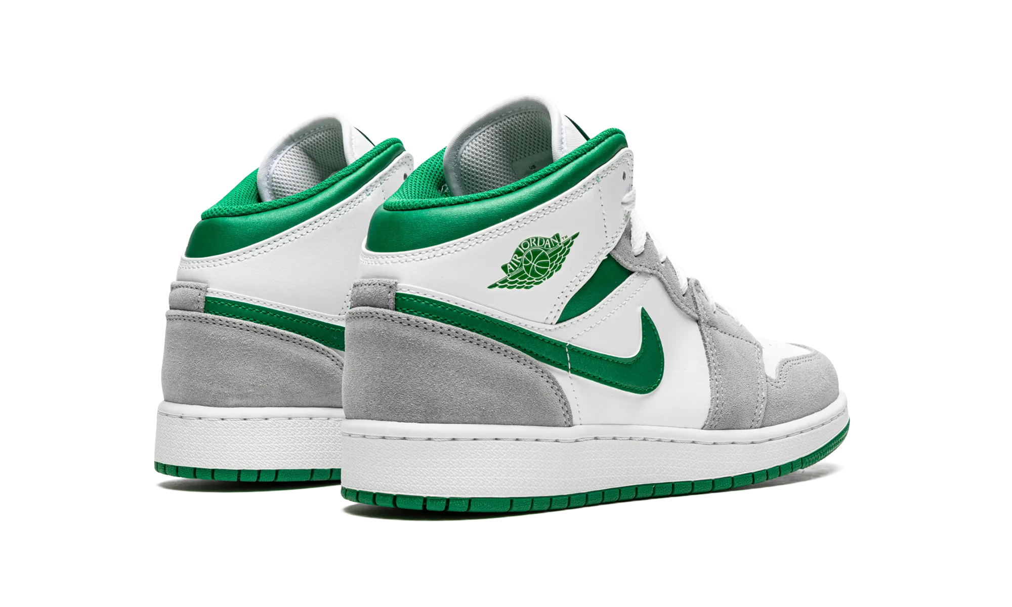 Air Jordan 1 Mid SE GS "Grey / Pine Green" Comfort Padded