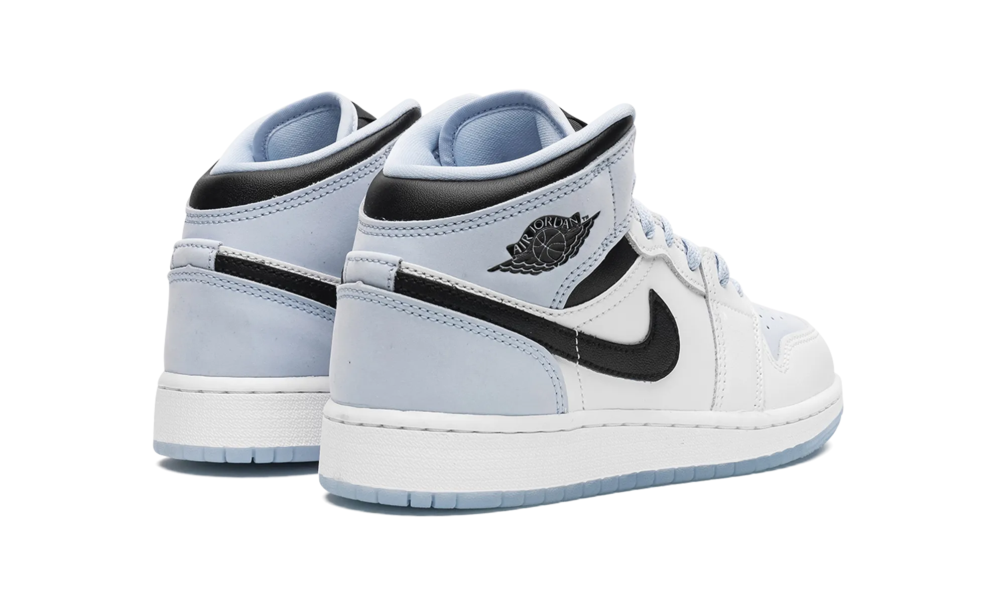 Air Jordan 1 Mid SE GS "Ice Blue" Footbed Contouring Stylish