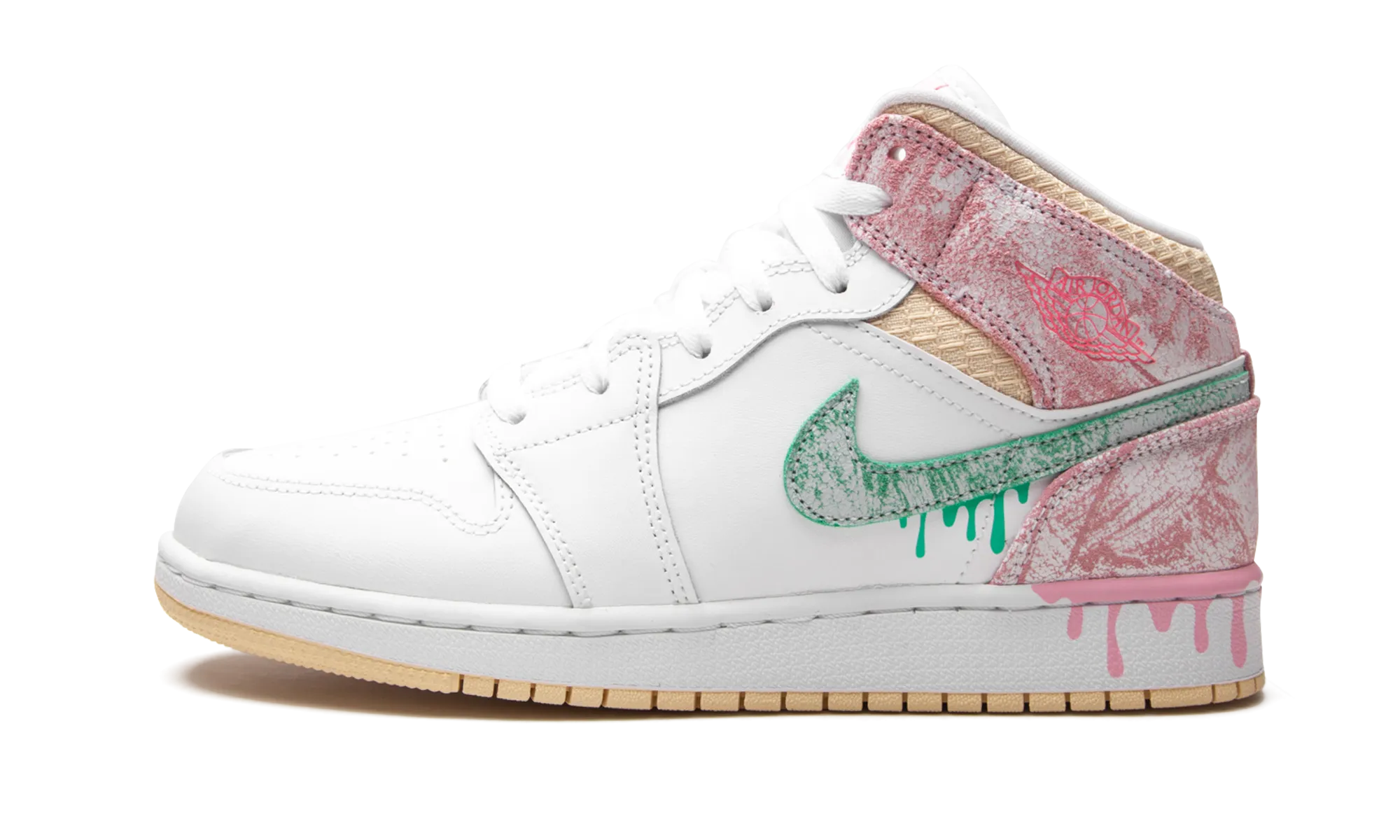 Air Jordan 1 Mid SE GS "Ice Cream" Neutral palette